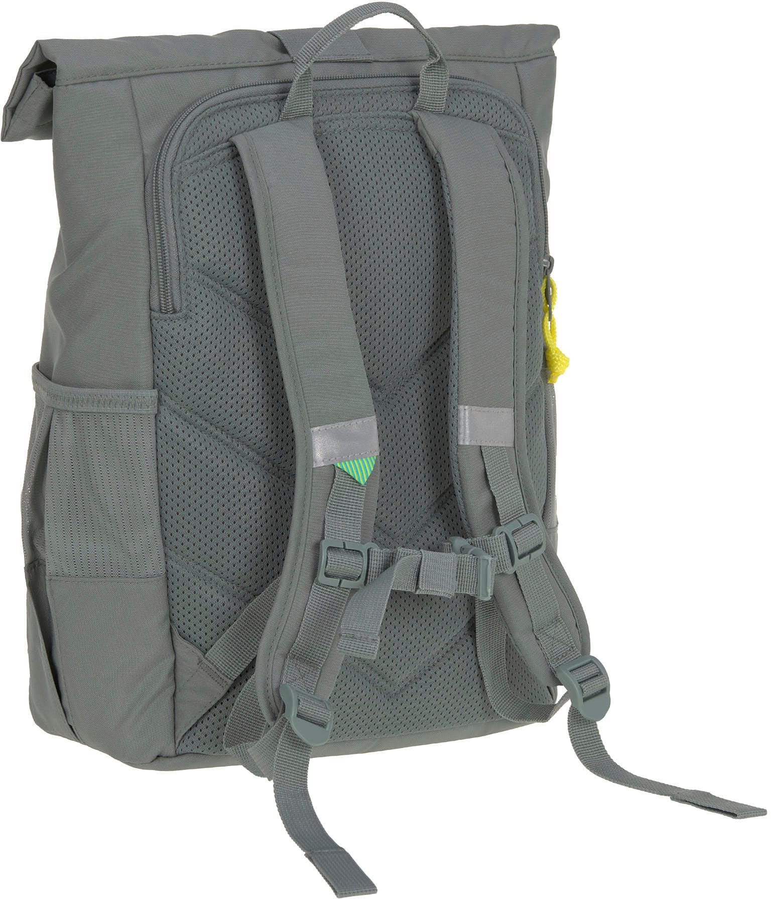 LÄSSIG Kinderrucksack »Medium Rolltop Backpack, Green«, Reflektoren, aus recycelten PET-Flaschen