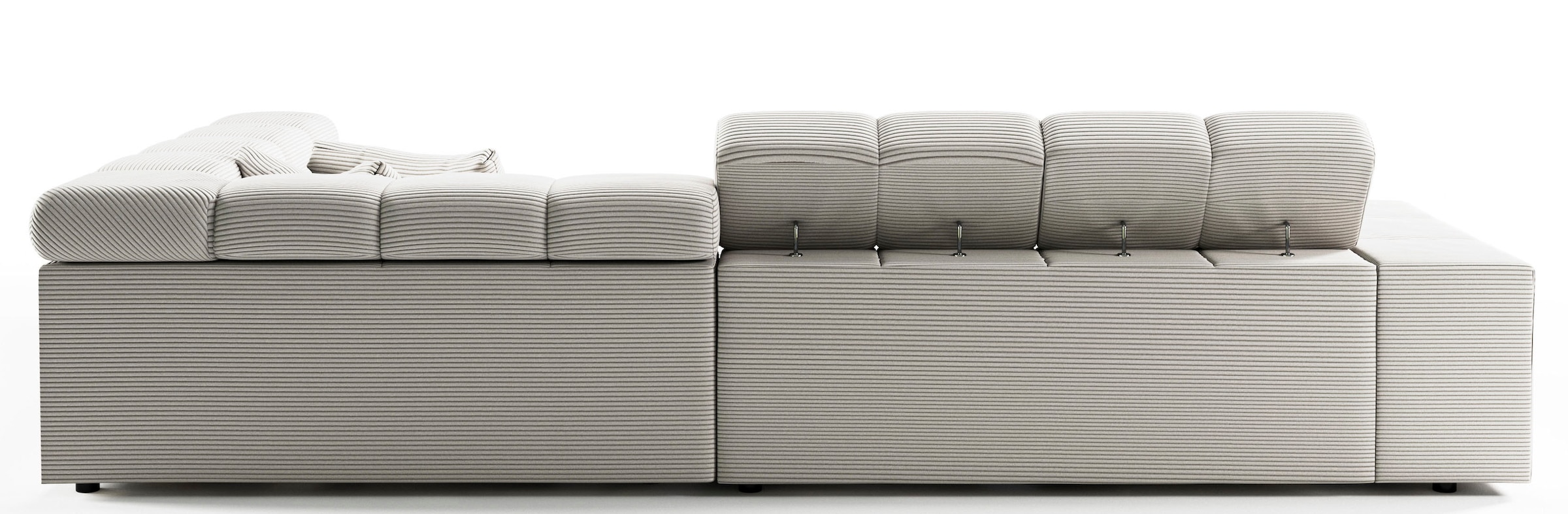 INOSIGN Ecksofa »Ancona incl. Kopfteilverstellung, OTTOs Choice, Breite 319cm, L-Form« wahlweise motorische Sitztiefenverstellung, auch in Cord + Easy Care