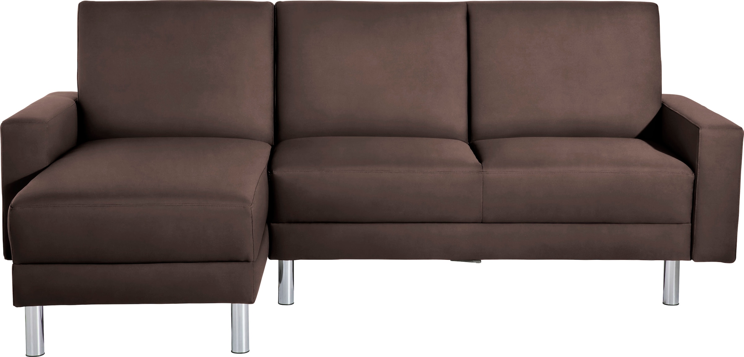 Max Winzer® Schlafsofa »Just Fresh modernes kubisches Sofa, Rückenverstellung für Sitzkomfort«, Recamiere links oder rechts montierbar, elegante Metallfüße