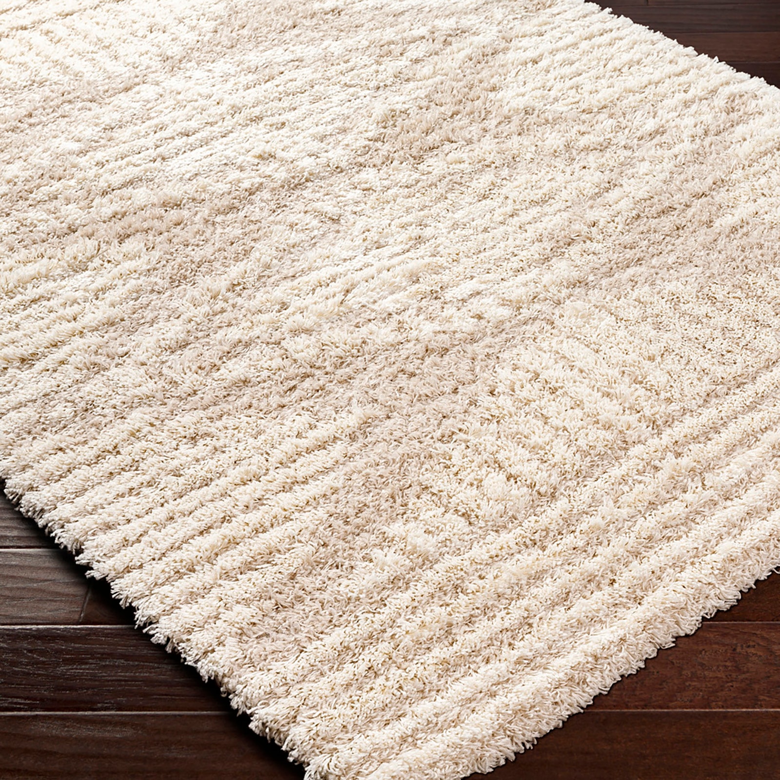 Livabliss Hochflor-Teppich »TUZLA« rechteckig 52 mm Höhe Flauschig, Langflor, Weich, Boho Wohnzimmerteppich, Beige