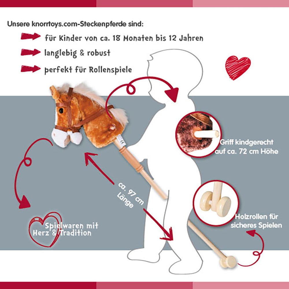 Knorrtoys® Steckenpferd »Blacky«