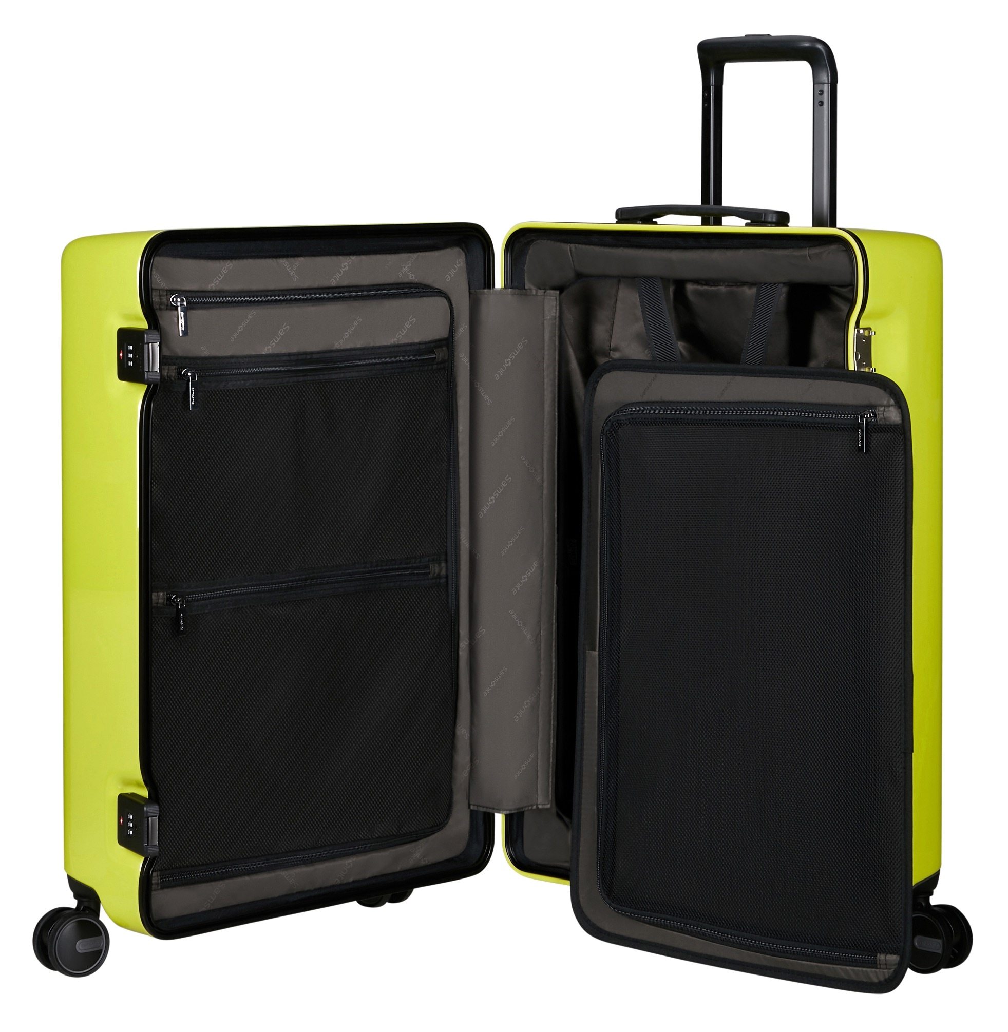 Samsonite Hartschalen-Trolley »FOCUS, verschiedene Größen und Farben« 75 l 4 Rollen mit festen Trennwänden und Reißverschlusstaschen