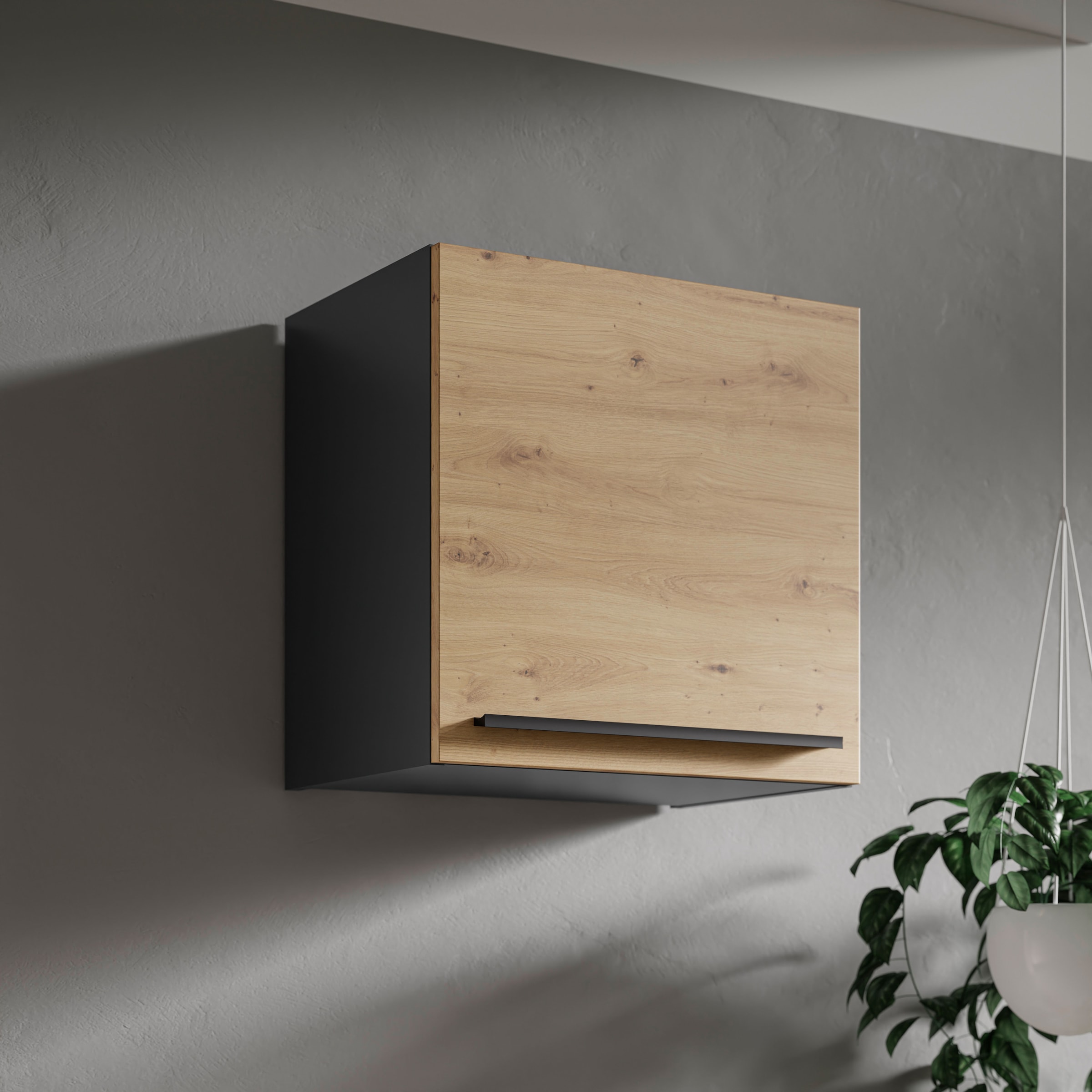 BASIC by Balculina Hängeschrank »Jazz 50er Hängeschrank, Küchenschrank BxHxT 50x50x31 cm« 1 Stk. tlg. Hängeschrank mit 1 Tür und 1 Einlegeboden