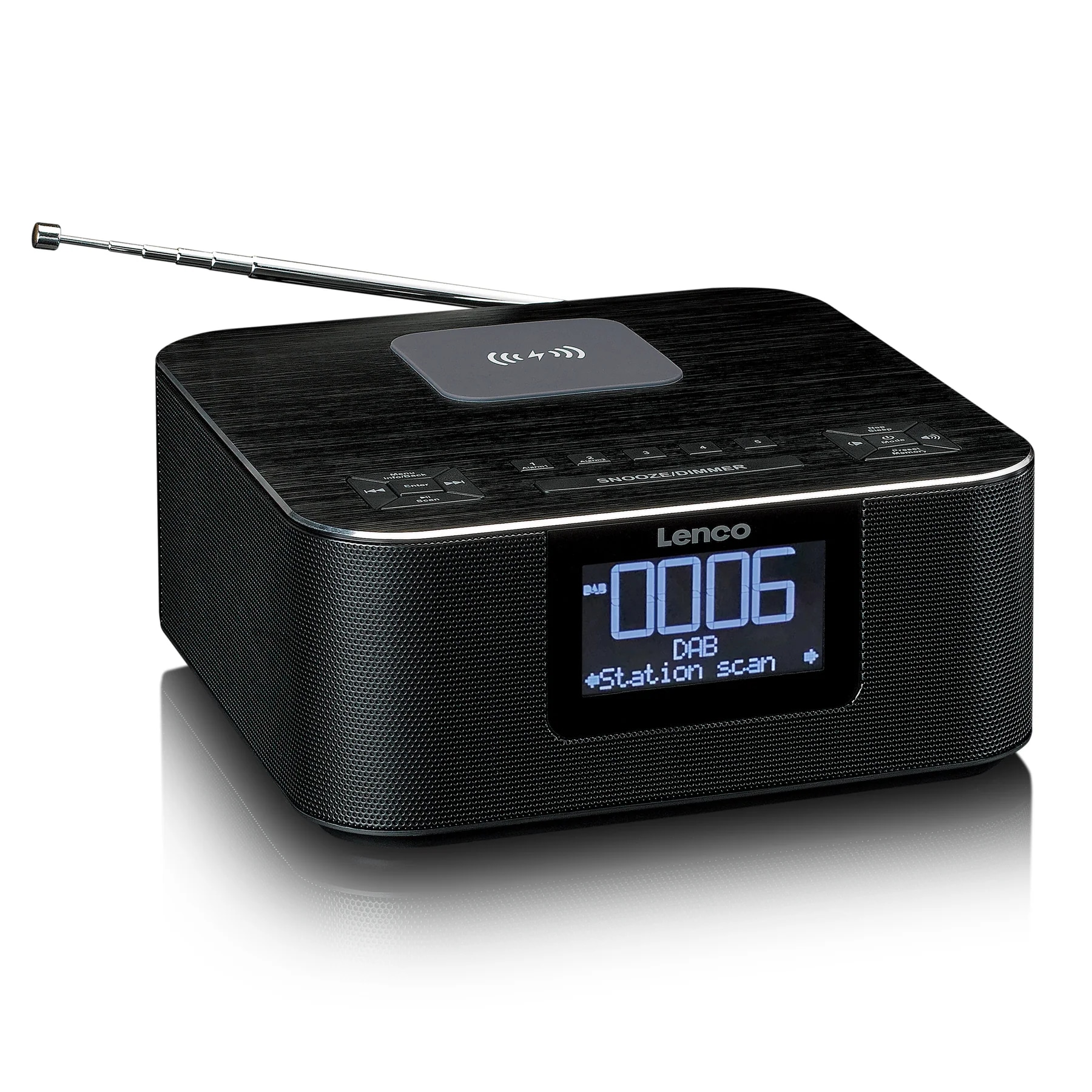 Lenco Uhrenradio »CR-650BK« (Bluetooth Digitalradio (DAB+) | FM-Tuner ) FM‑Radiowecker, LED‑Display, 2 Weckzeiten