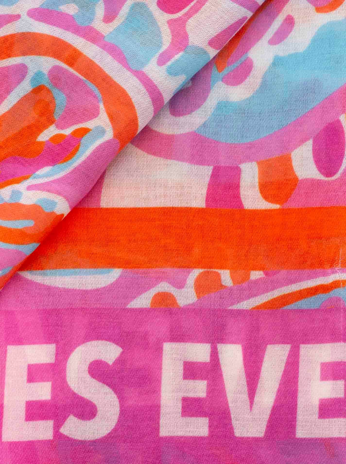 Zwillingsherz Modeschal »"Paisley"« transparent, aquarell Print, Schriftzug