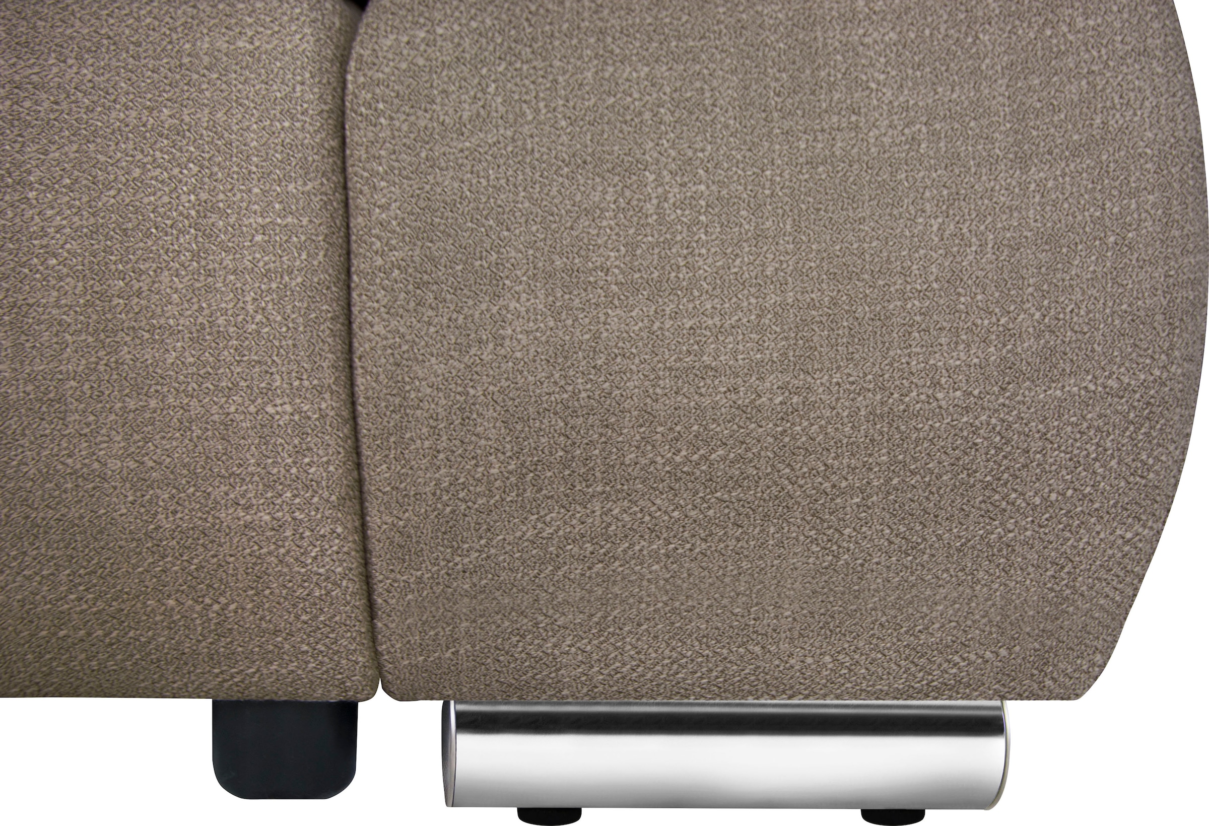 Home affaire Ecksofa »Acra L-Form«, mit Bettfunktion und Bettkasten, in Mattenoptik