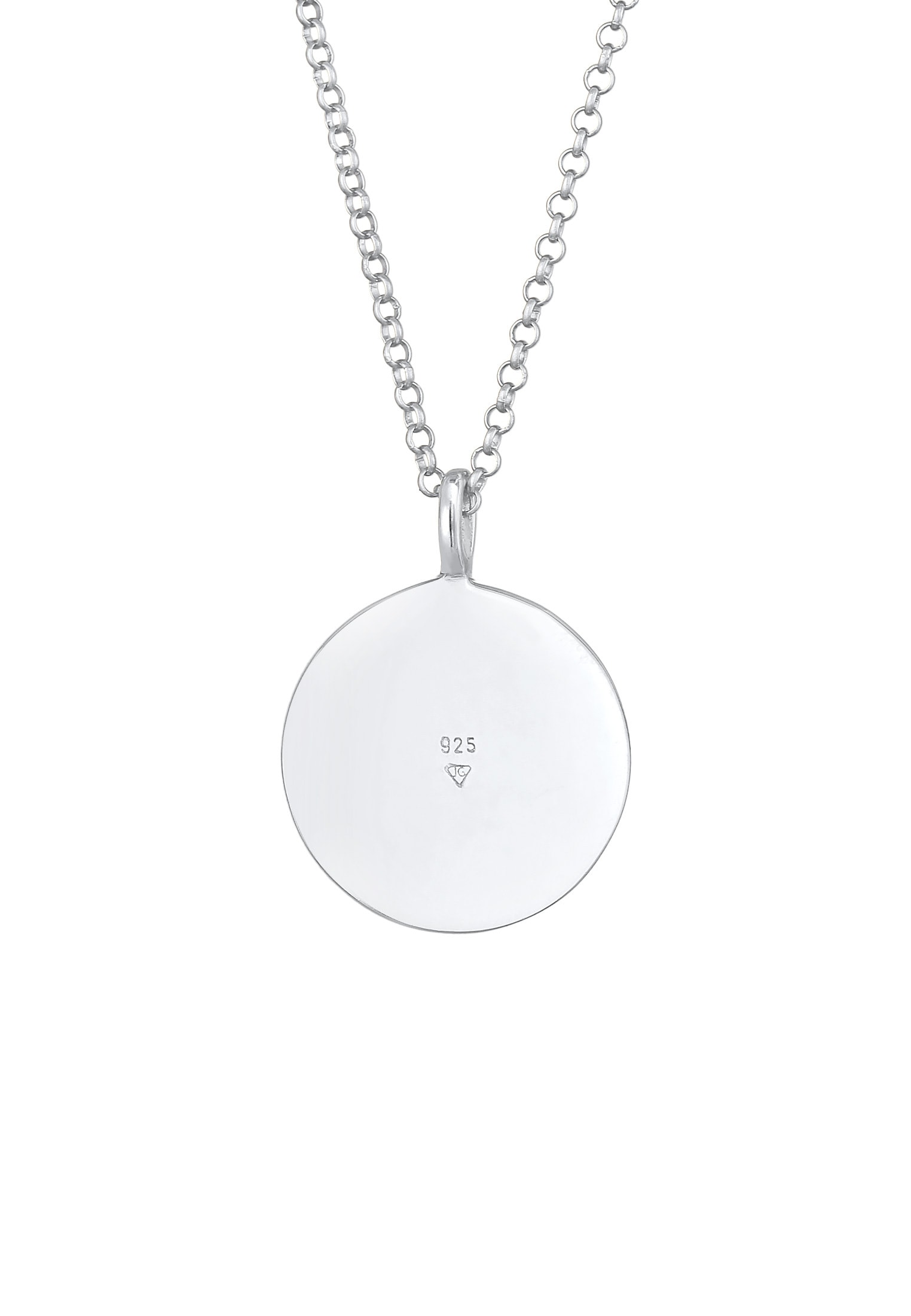 Elli Kette mit Anhänger »Halskette Elli Halskette Münze Berge Alpen Mountain 925 Silber«