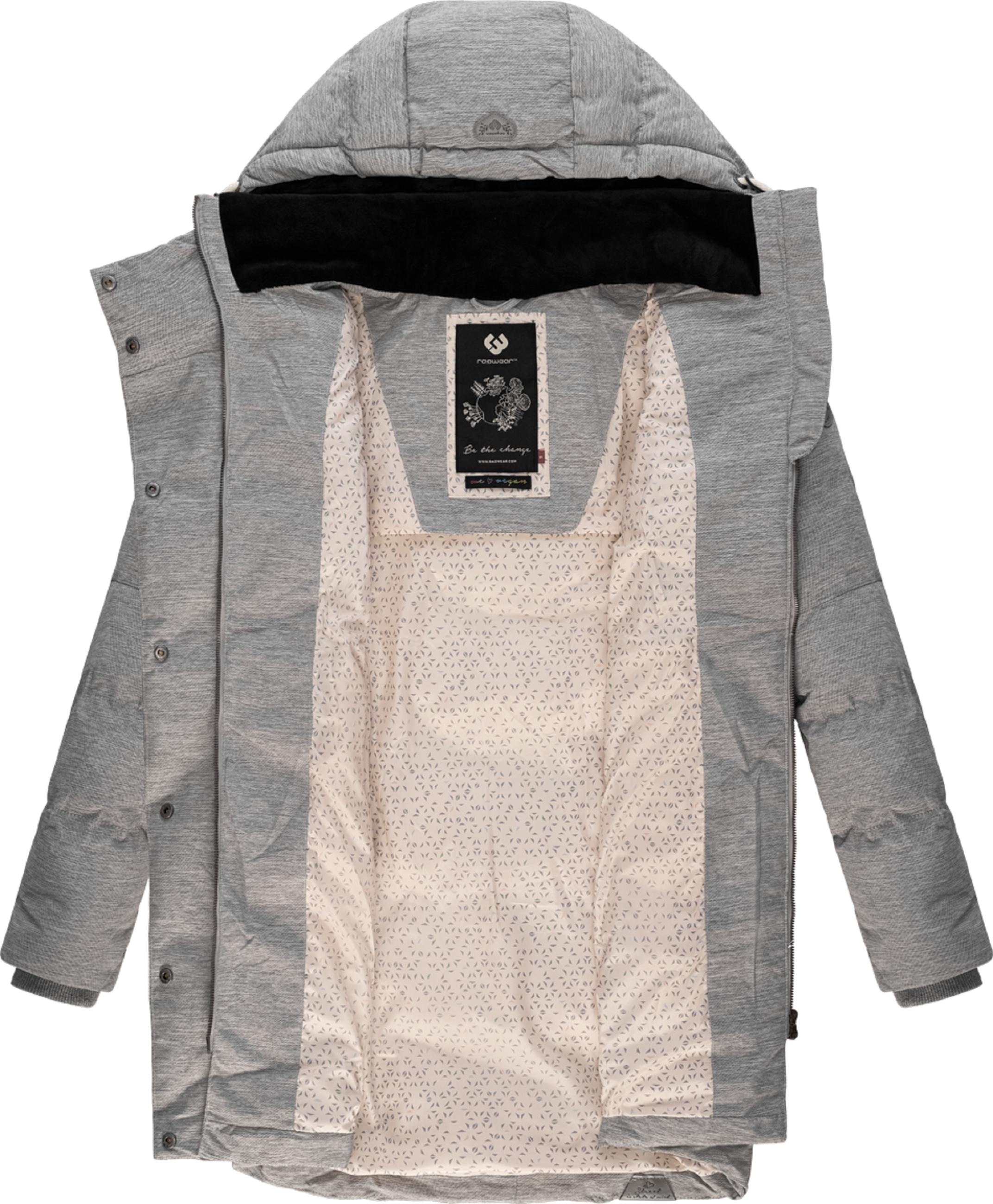 Ragwear Wintermantel »Wintermantel Pavla«, stylischer Winterparka mit Teddyfutter und Kapuze