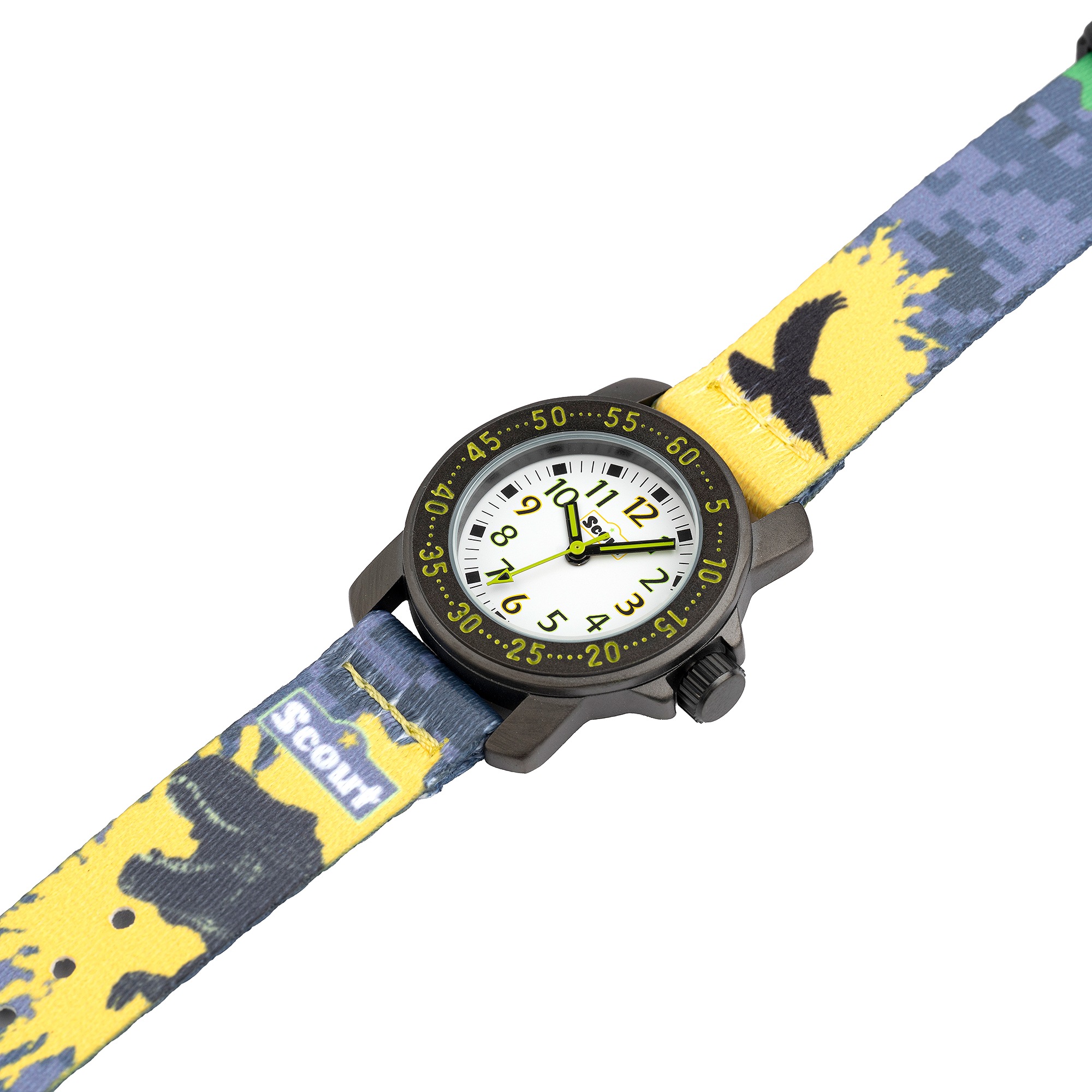 Scout Quarzuhr »Action Boys, 280376039, Dinosaurieruhr« Armbanduhr, Kinderuhr, Lernuhr, Geschenkidee, Schulanfang, Jungen,Dino