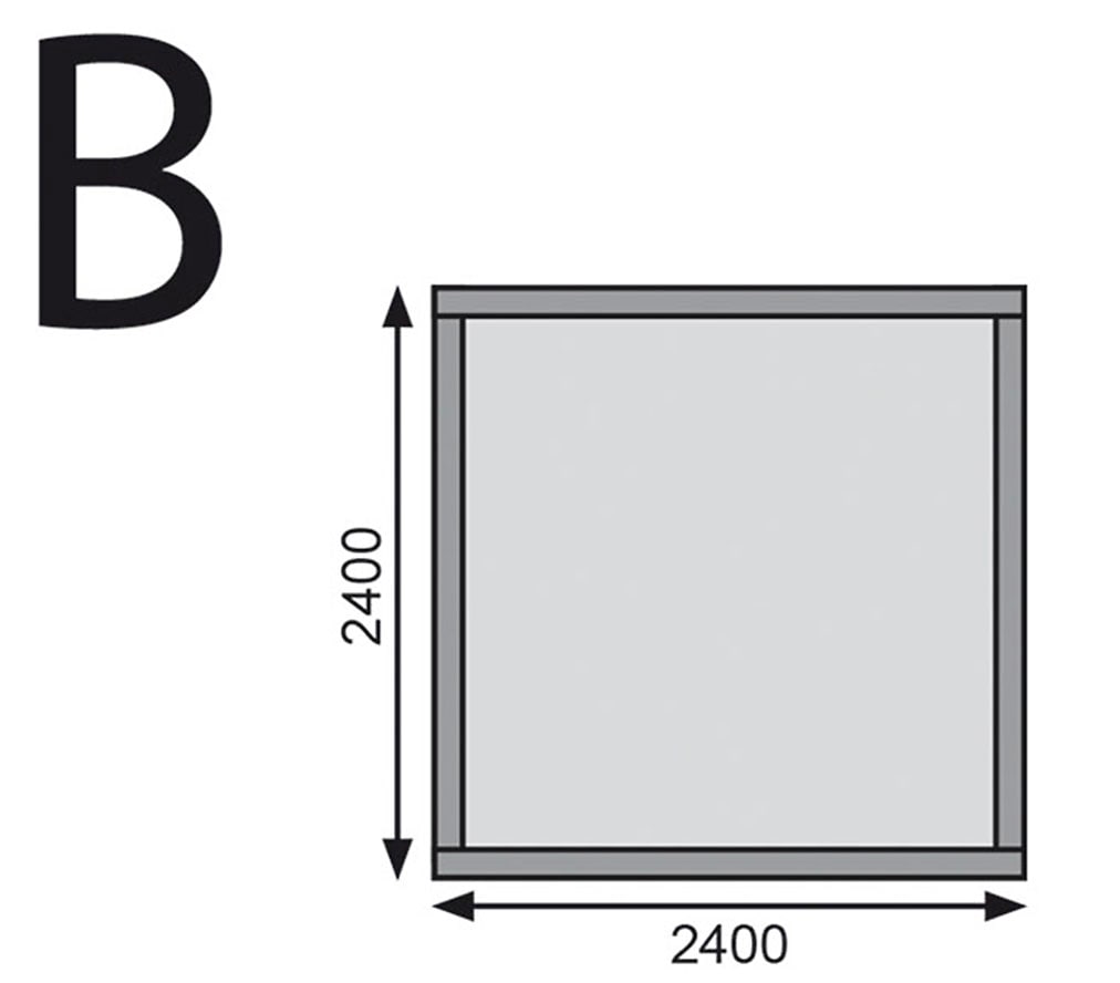 Karibu Gartenhaus »Talkau 4«