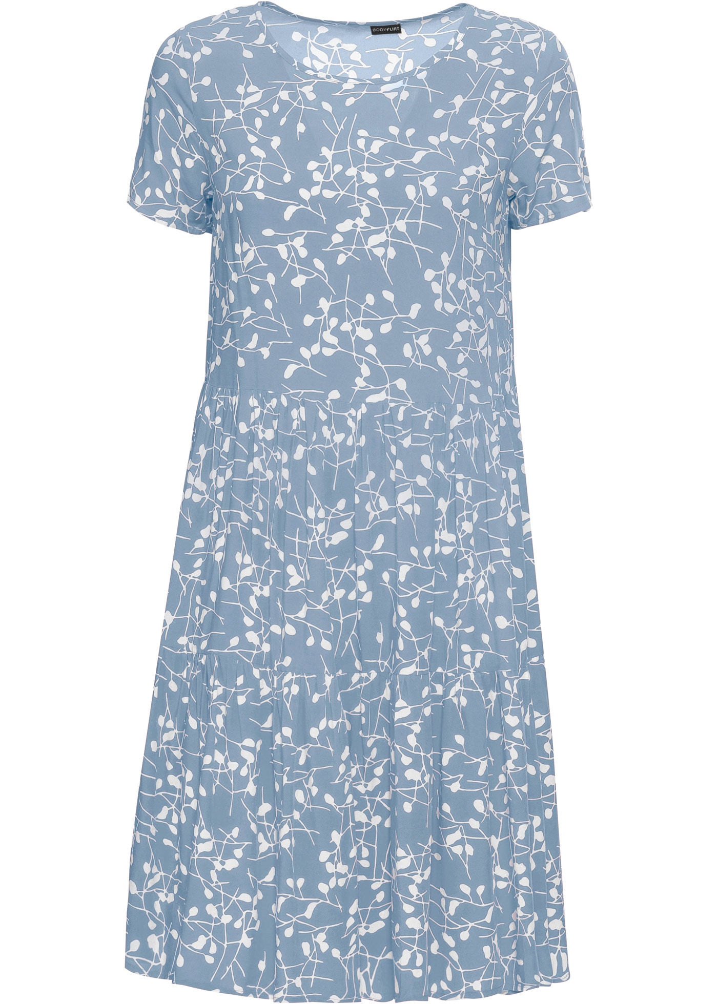 bonprix Minikleid »Minikleid aus fließender Viskose« Minikleid aus fließender Viskose