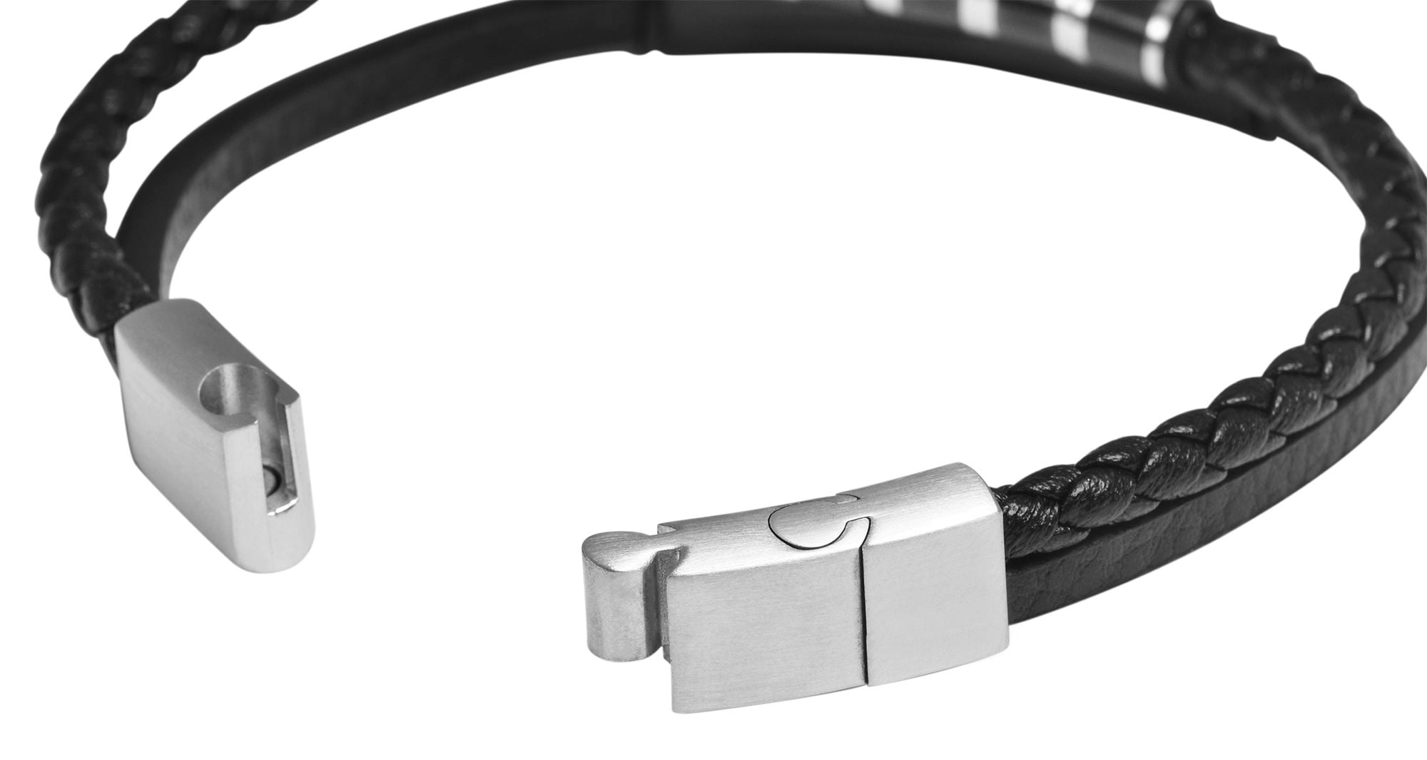 Adelia´s Armband »Damen Armband ¿ Textilarmband aus Leder 20,5 cm«