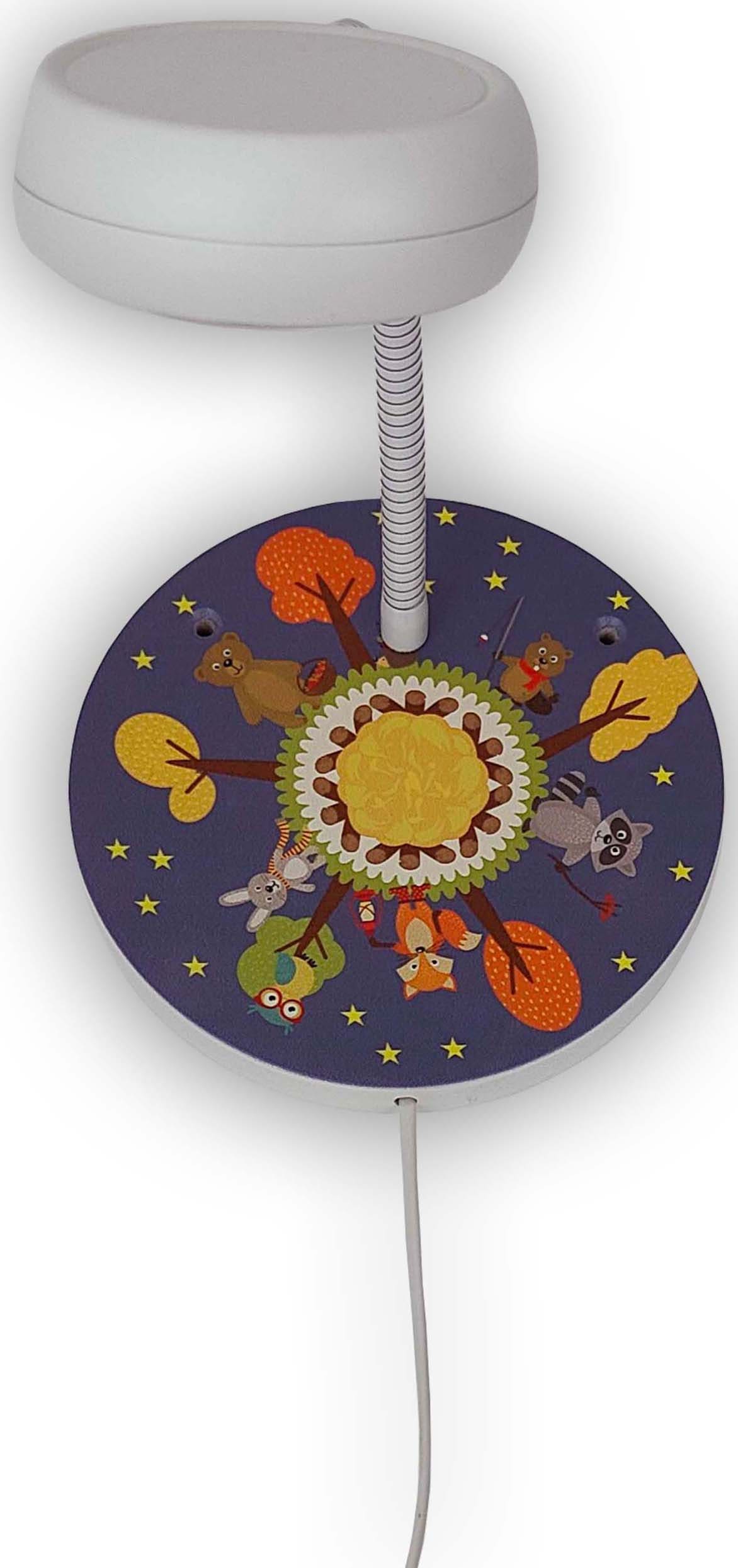 niermann Wandleuchte »Waldtiere« GX53 1 Stk. Kinderzimmer, Kinderlampe