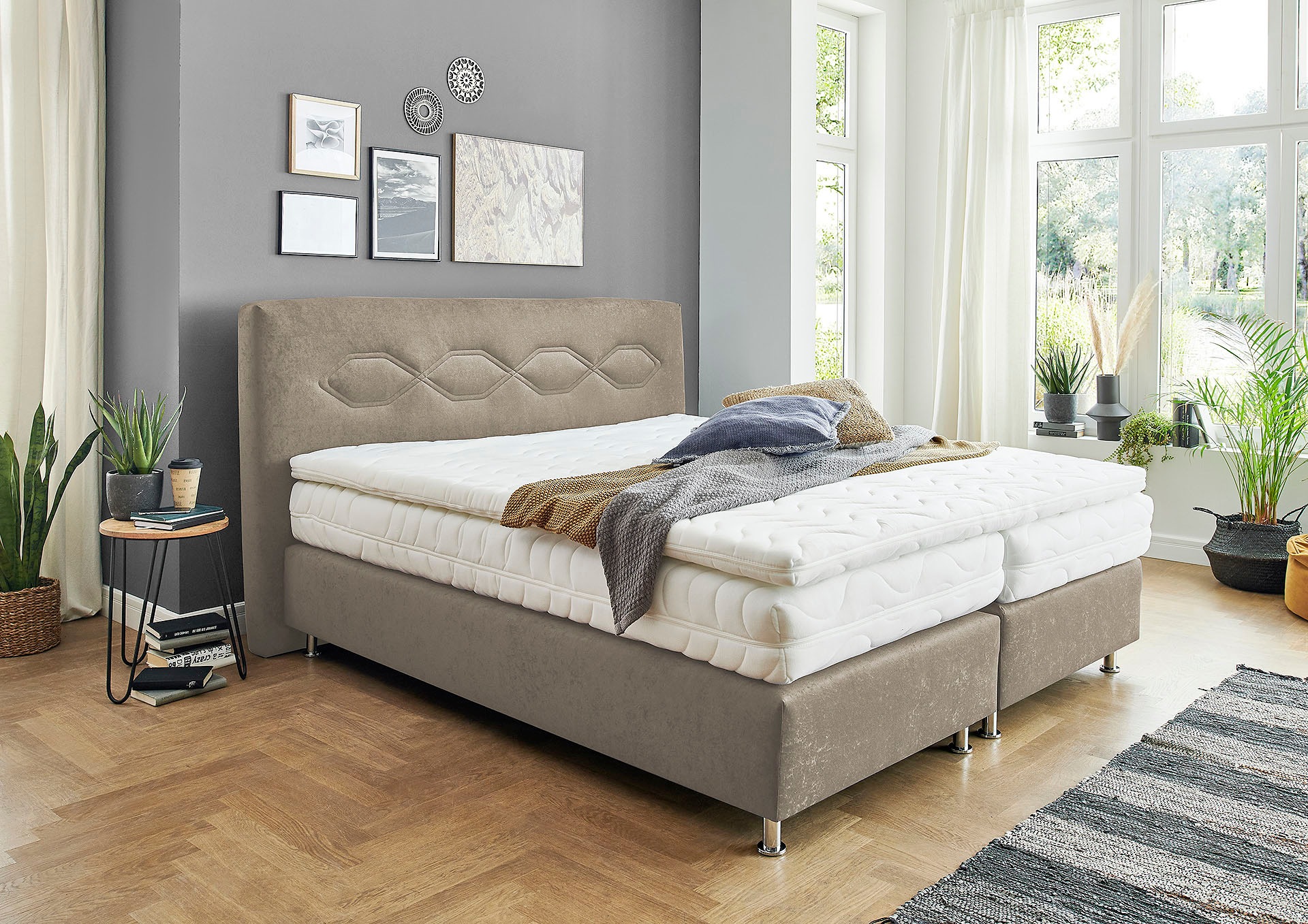 Westfalia Schlafkomfort Boxspringbett, wahlweise mit Topper