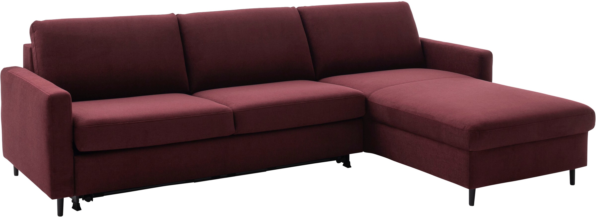 Home affaire Ecksofa »Calestra, Bezug Easy Care, Dauerschlaffunktion in 2 Qualitäten« L-Form, whlw. Kaltschaummatratze RG40 oder Premium RG55, in 3 Breiten