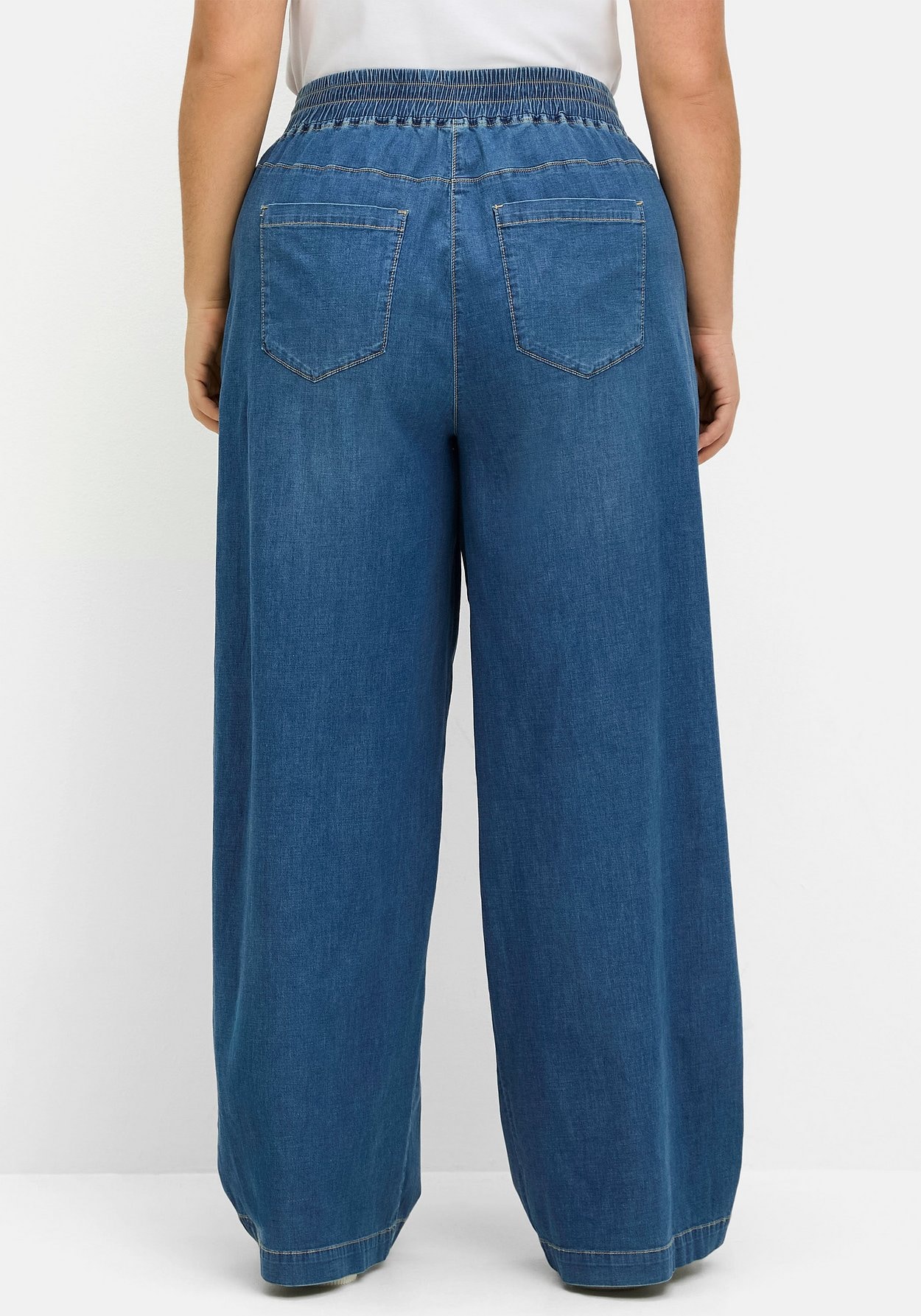 Sheego Stretch-Jeans »Weite Jeans mit Schlupfbund, in leichter Qualität«
