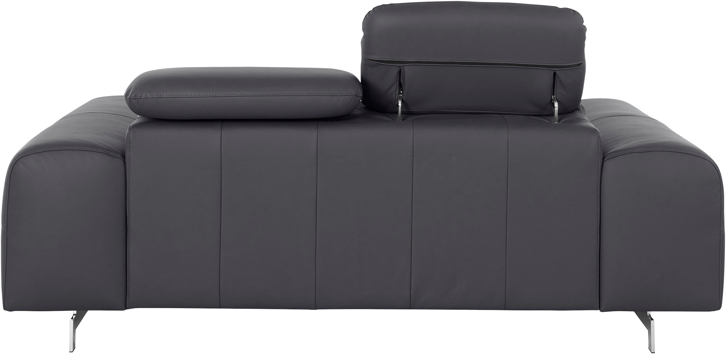 COTTA 2-Sitzer »Chef«, Big-Sofa mit Kopfteilverstellung, edle Metallkufen