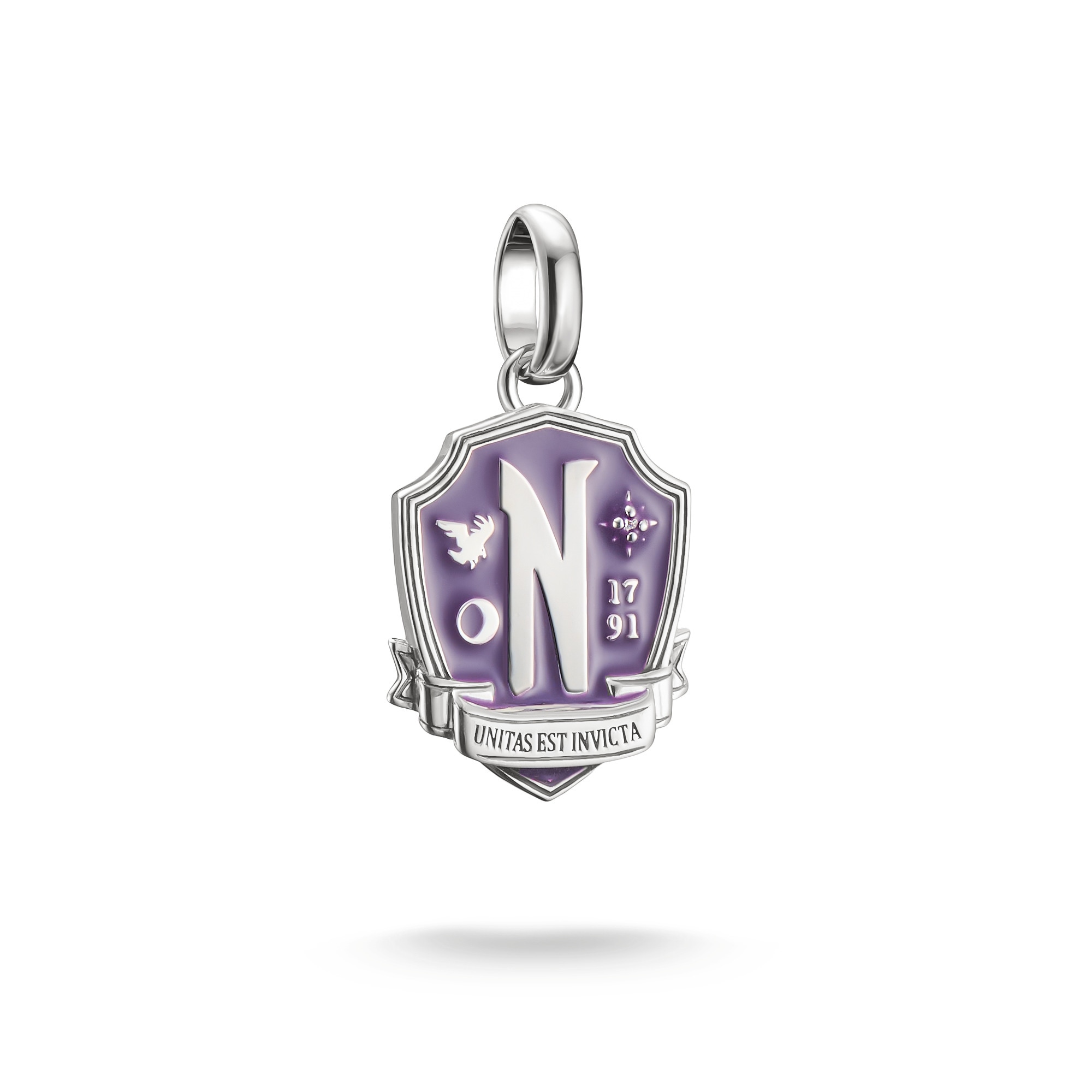 Thomas Sabo Damen Charm-Einhänger »Wednesday Nevermore Charm - Connect« mit Zirkonia (synth.)