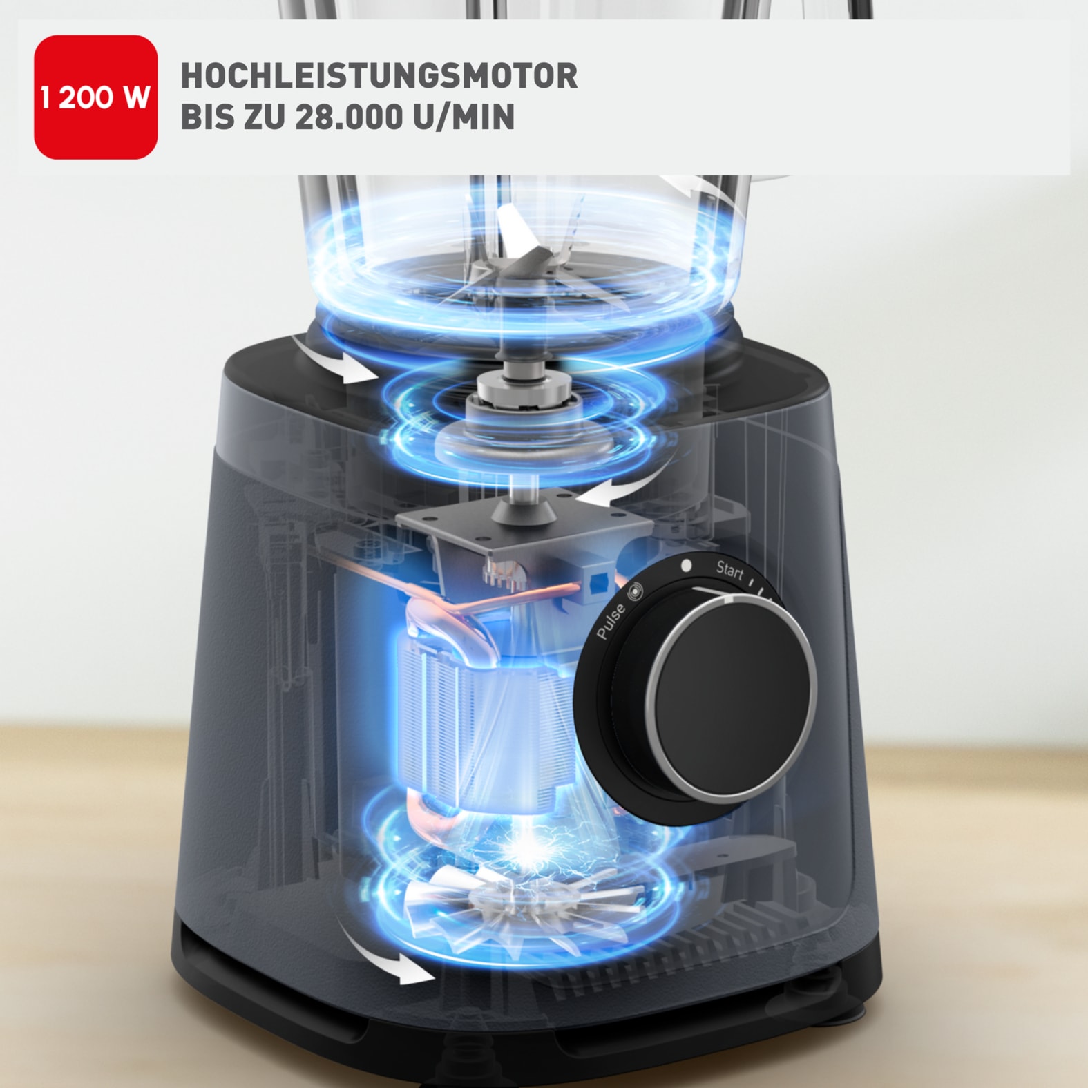 Tefal Standmixer »BL771B PerfectMix Essential«, 1200 W, 2 L Fassungsvermögen, Powelix-Klingen-Technologie
