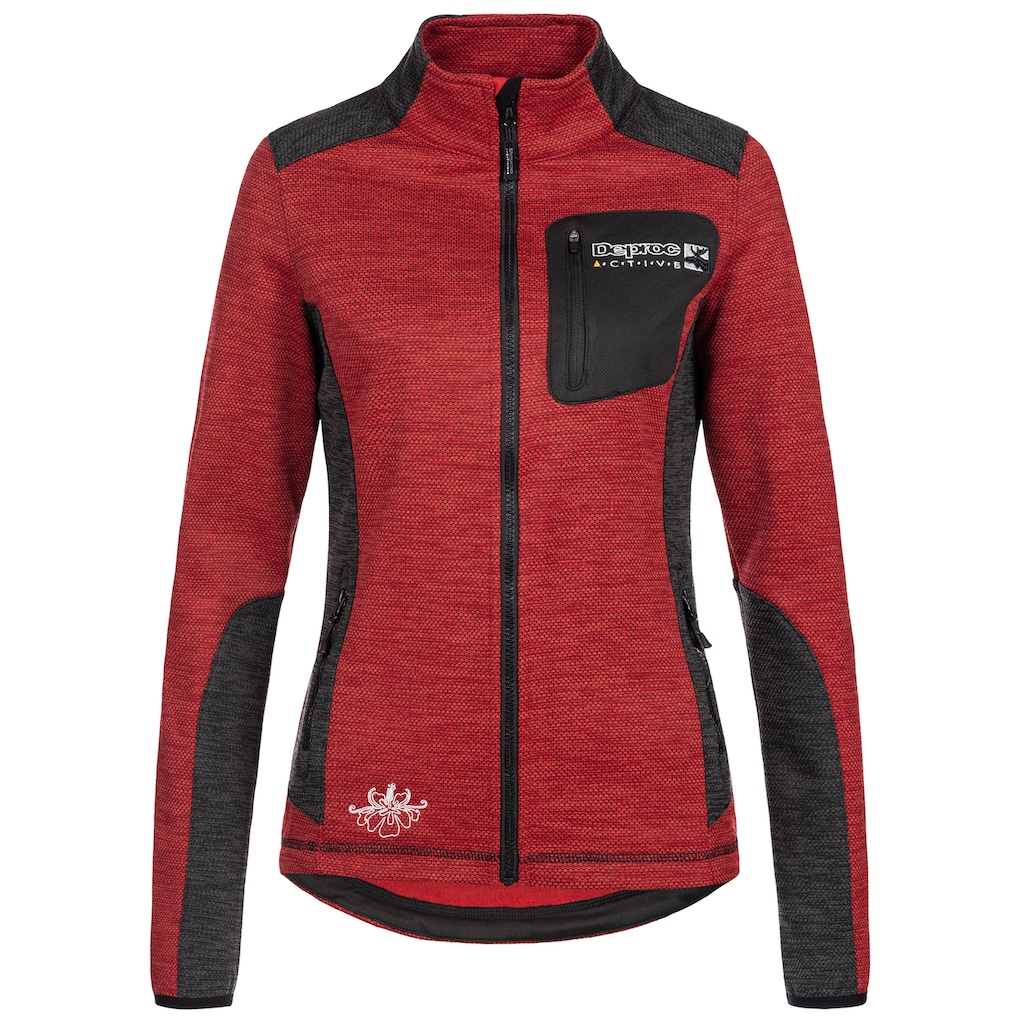 DEPROC Active Strickfleecejacke »WHITECOURT Waffelfleece WOMEN«