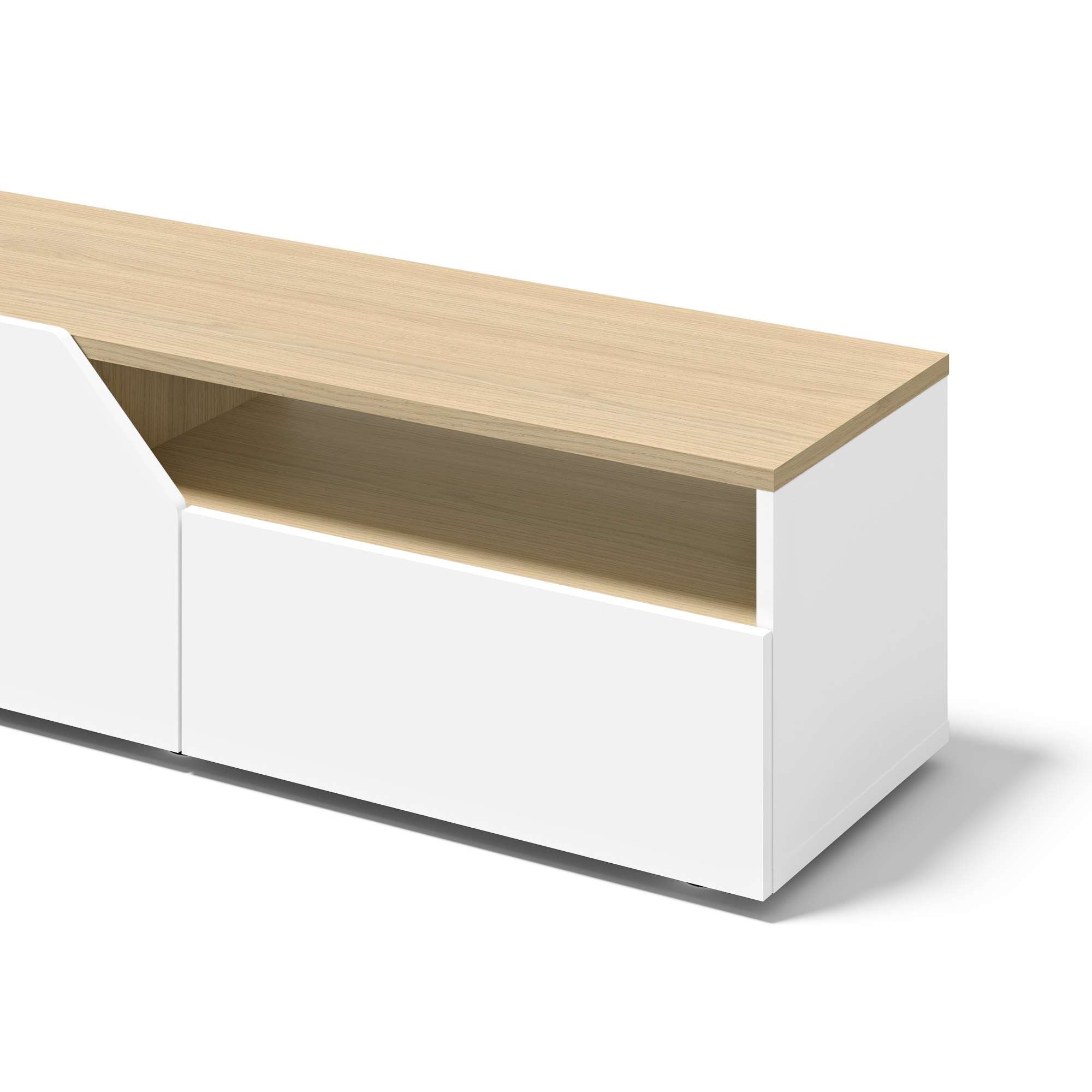TemaHome TV-Bank »Verone TV Tisch, platsparendes Design, Lowboard,«, praktische Türen, offenes Fach, Breite 180 cm