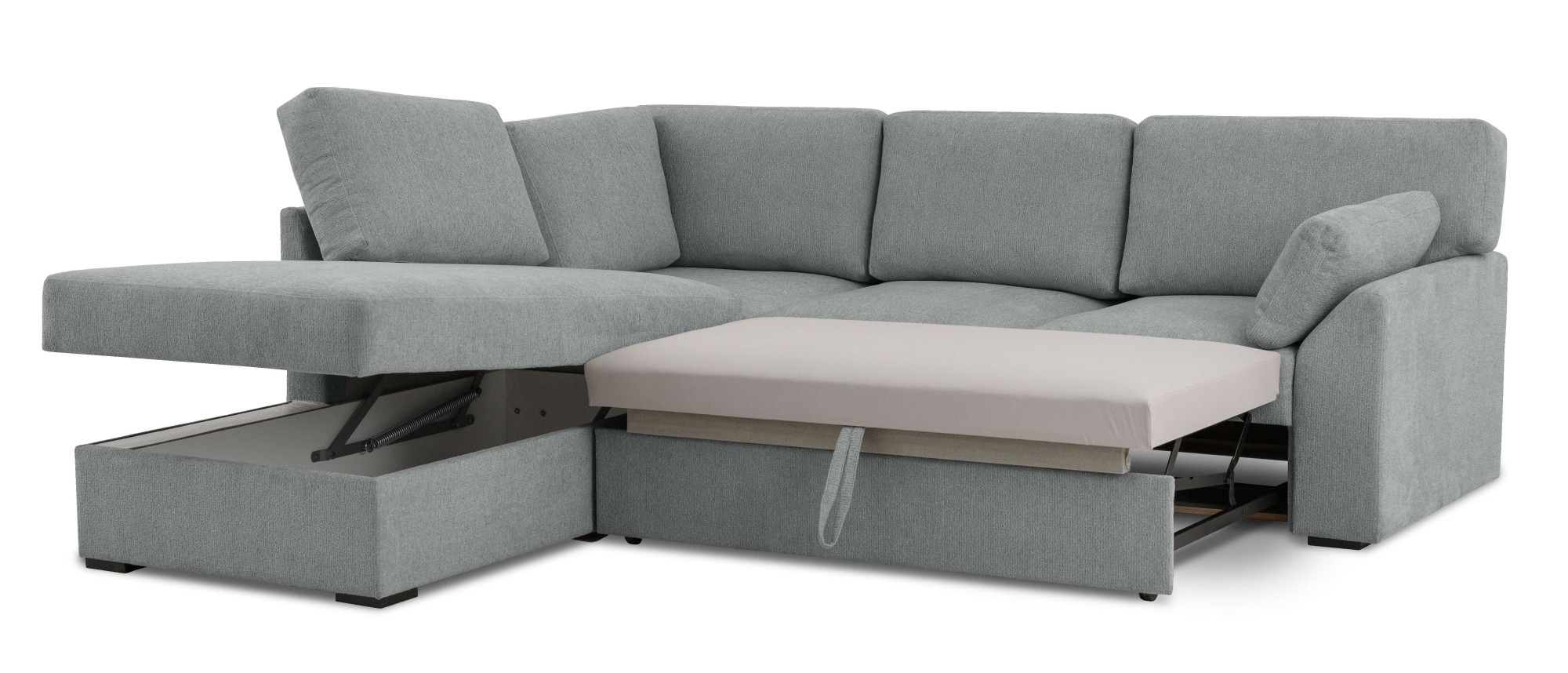 Home affaire Ecksofa »Citry«, Breite 242 cm, Chenille, Bettfunktion, Bettkasten, L-Form