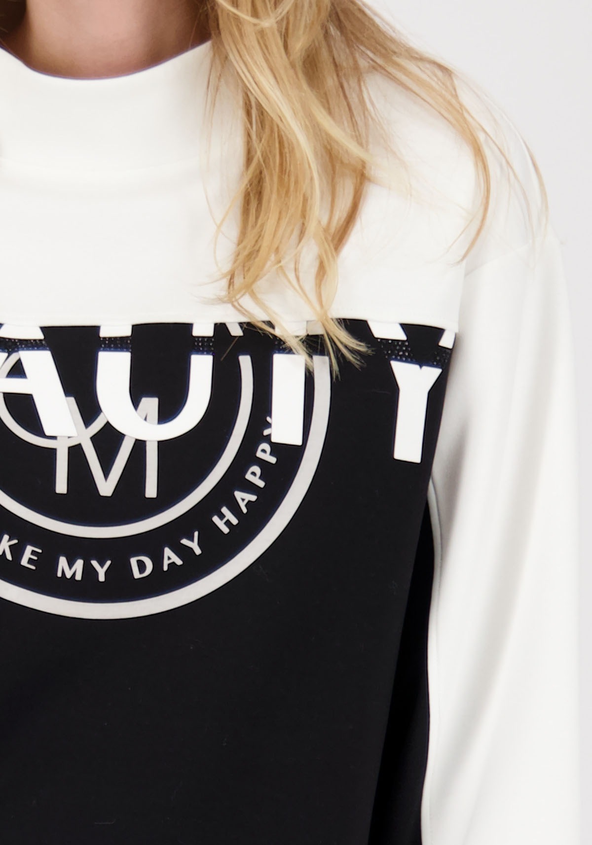 Monari Sweatshirt »Sweatshirt Colorblock«, Regular fit mit Rundhalsausschnitt