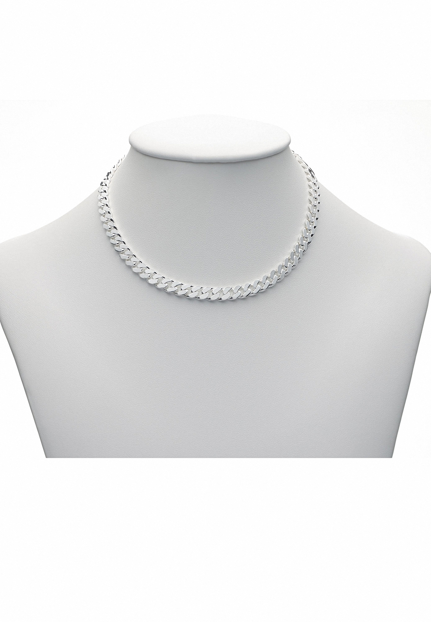 Adelia´s Silberkette »925 Silber Flach Panzer Halskette 50 cm Ø 6 mm«