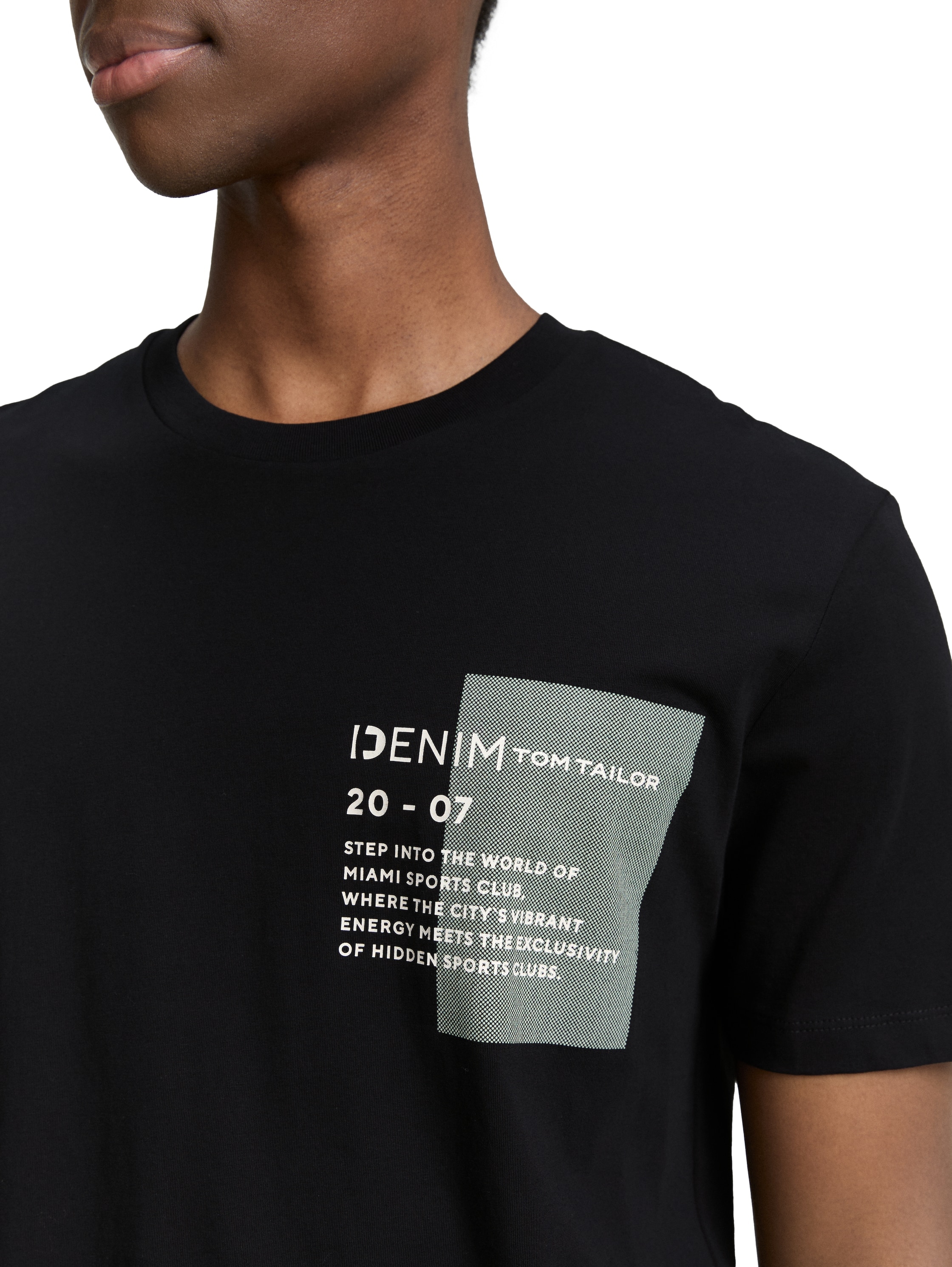 TOM TAILOR Denim T-Shirt, mit verschiedenen Logo Prints