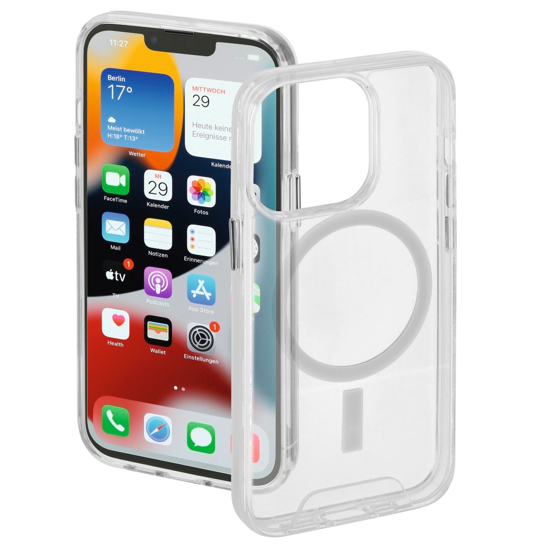 Smartphone-Hülle »Cover "MagCase Safety" für Apple iPhone 13 Pro, Transparent«, iPhone...