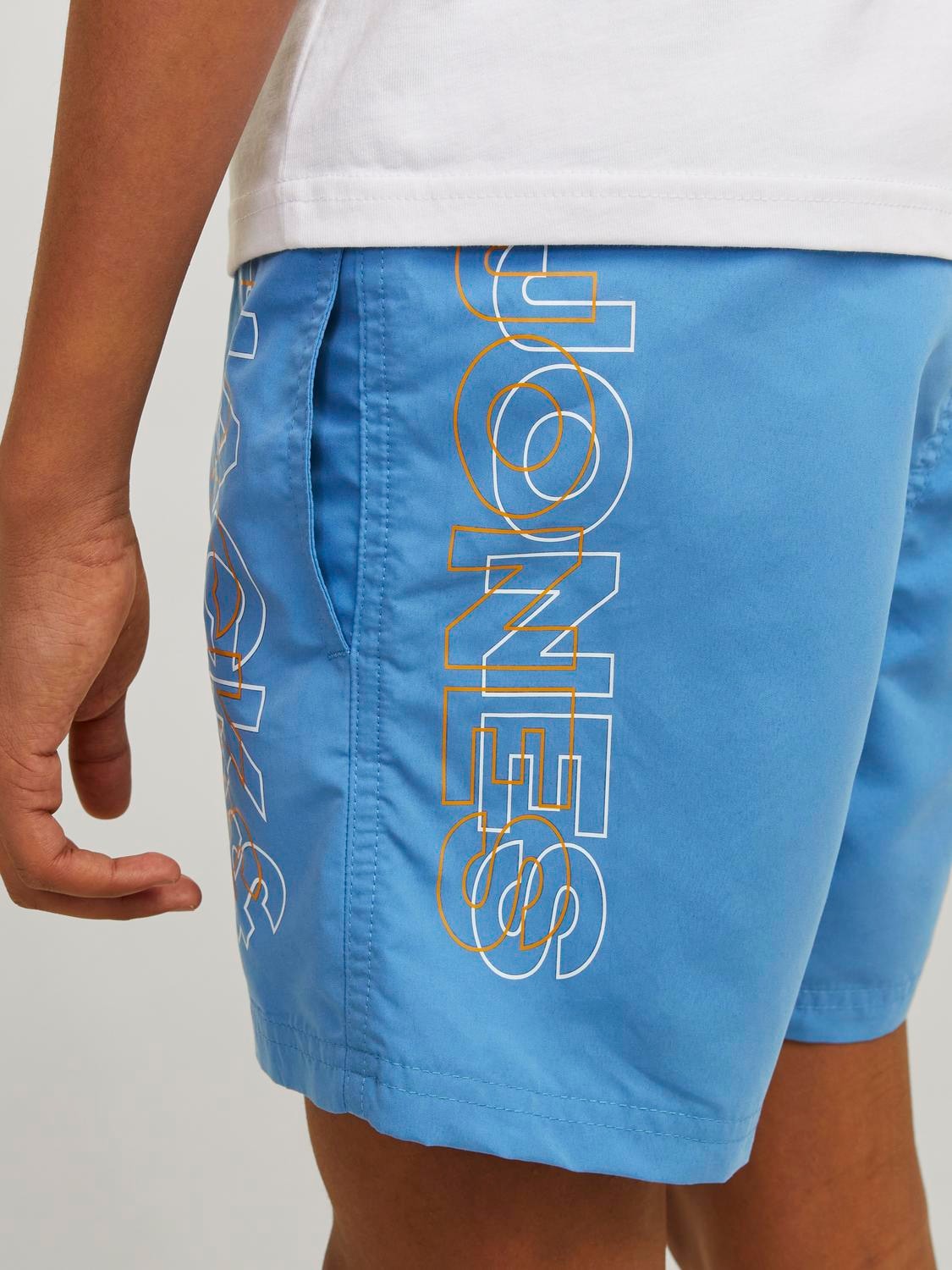 Jack & Jones Junior Badeshorts »JPSTFIJI JJSWIM DOUBLE LOGO LY SN JNR«