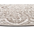 freundin Home Collection Teppich »Lilja«, rund, In-und Outdoor geeignet, Mandala, Pflegeleicht, Flachgewebe, Wendbar
