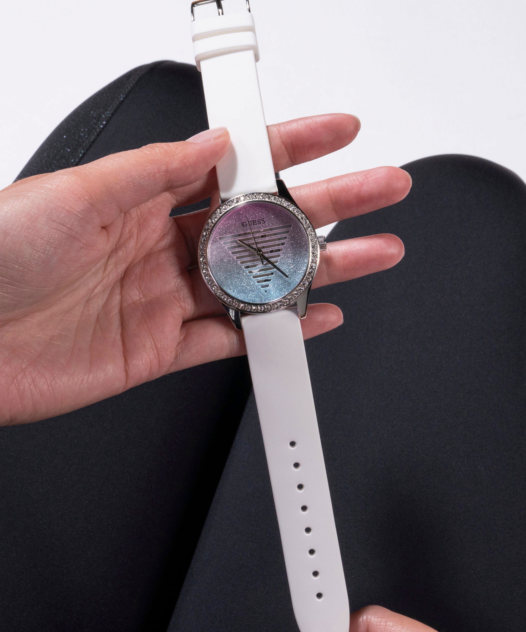 Guess Quarzuhr »LADY IDOL«, Armbanduhr, Damenuhr