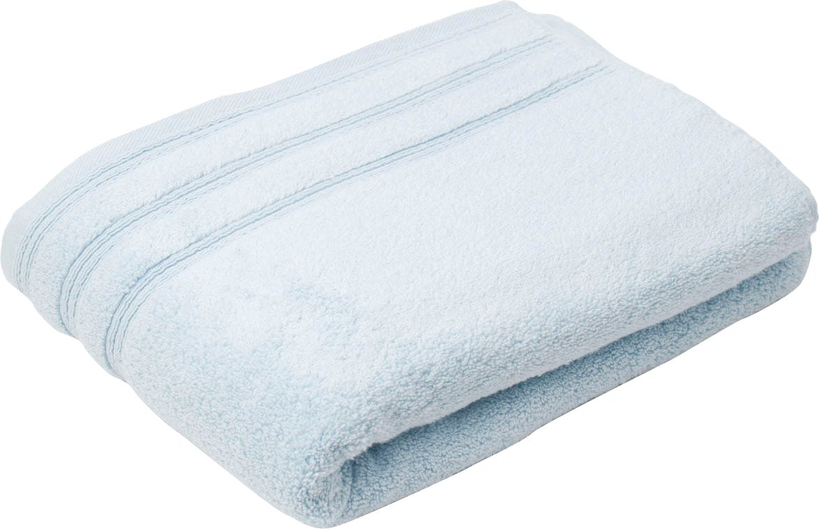 Gözze Badetuch »Monaco« Uni Farben, mit gewellter Bordüre, reine Baumwolle