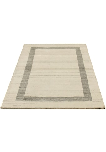 Wollteppich »Vintage Teppich handgeknüpft grau«, rechteckig