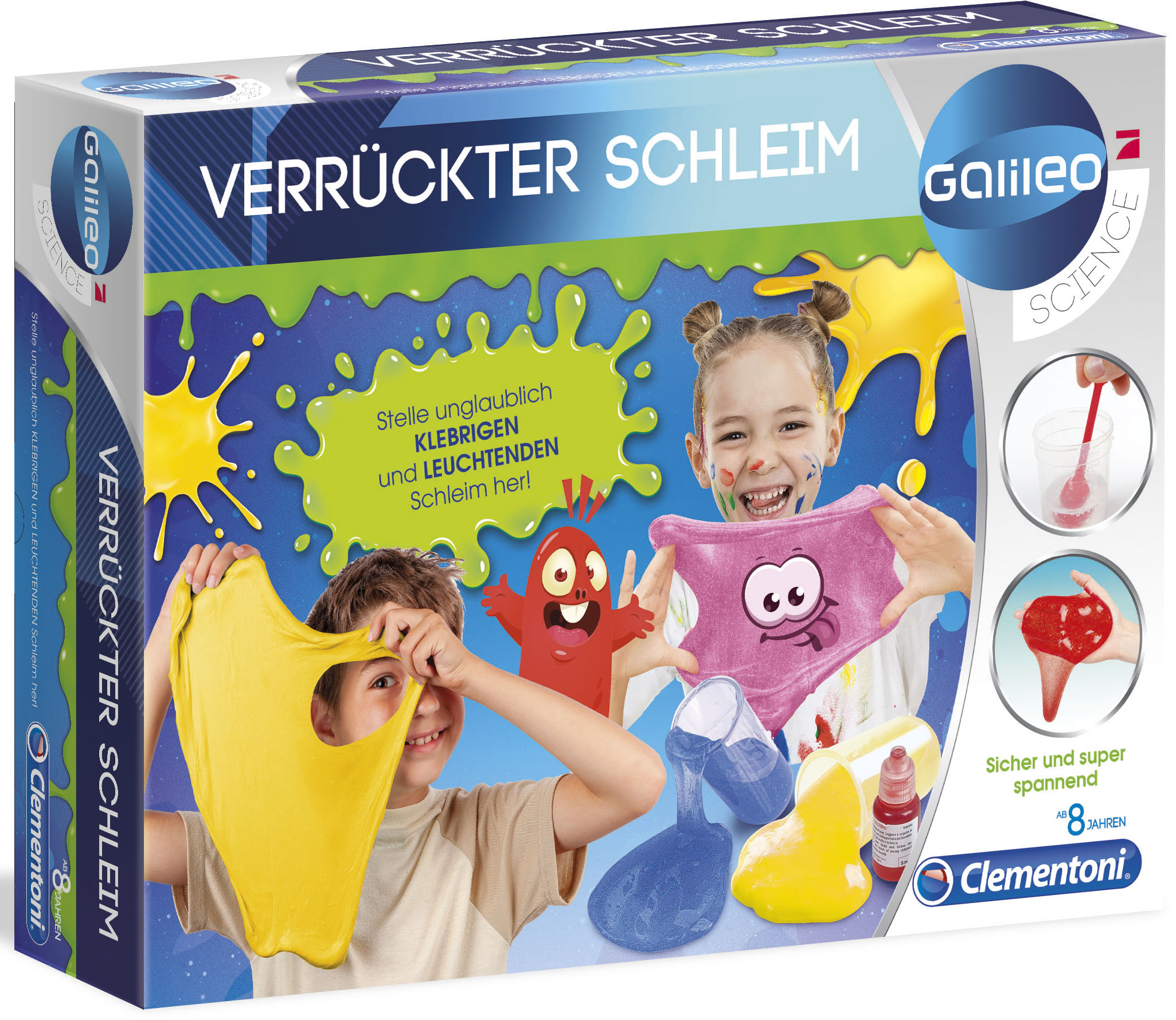 Clementoni® Experimentierkasten »Galileo - Verrückter Schleim«, Made in Europe