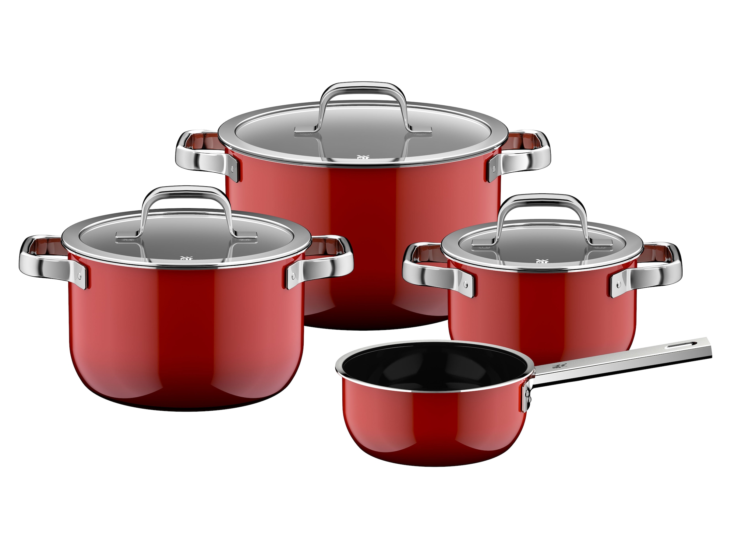 WMF Topf-Set »Fusiontec Mineral Pro« Set, 7 tlg. tlg. Edelstahl | Glas