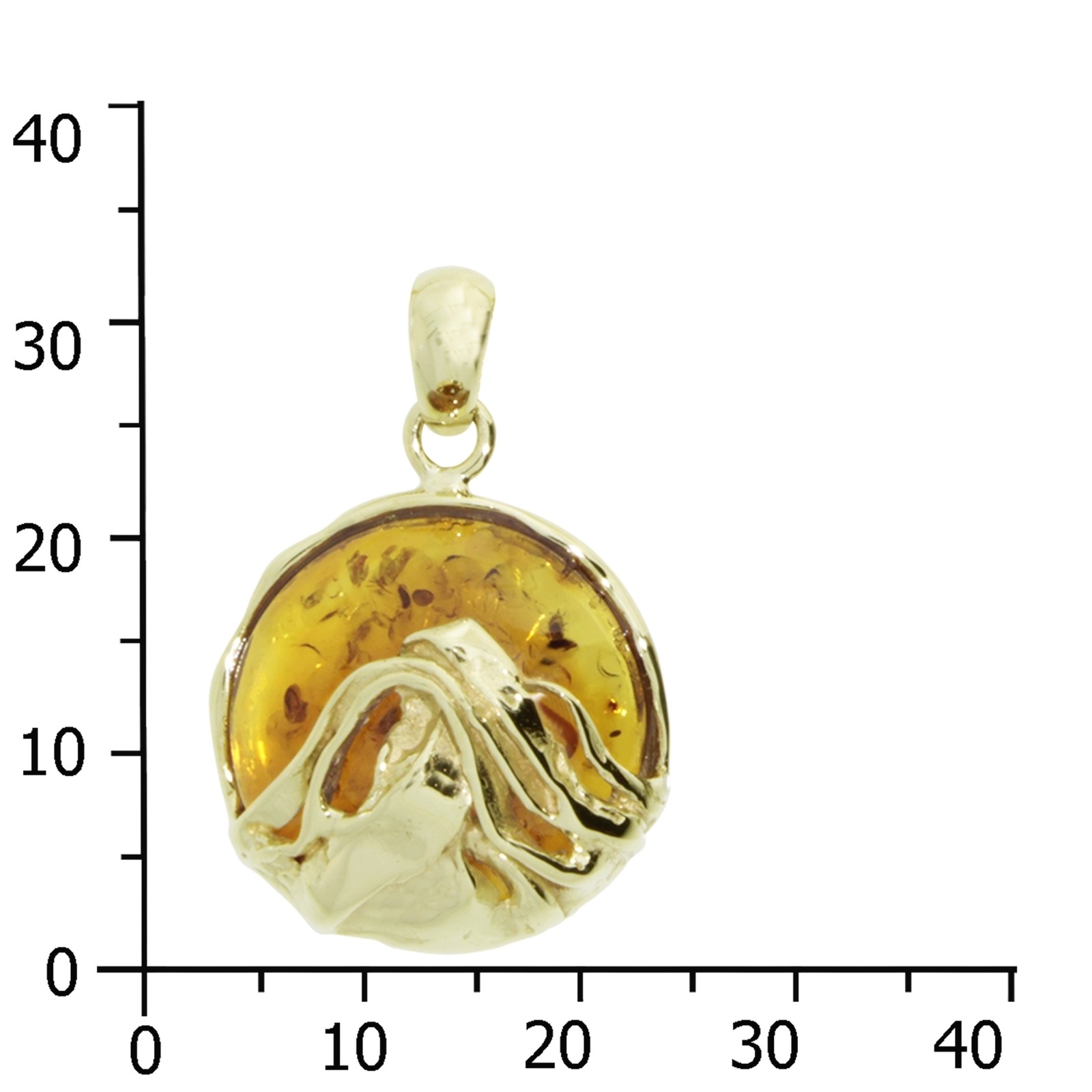 OSTSEE-SCHMUCK Kettenanhänger »- Anngret - Gold 333/000 - Bernstein«