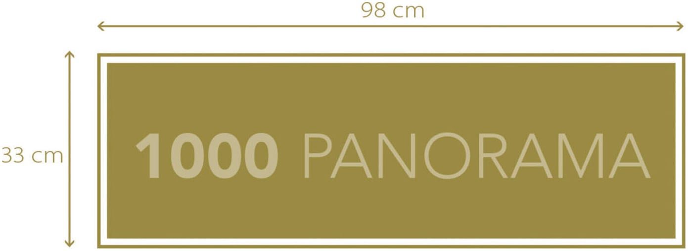 Clementoni® Puzzle »Panorama High Quality Collection Compact, Lofoten bei Nacht«, Made in Europe