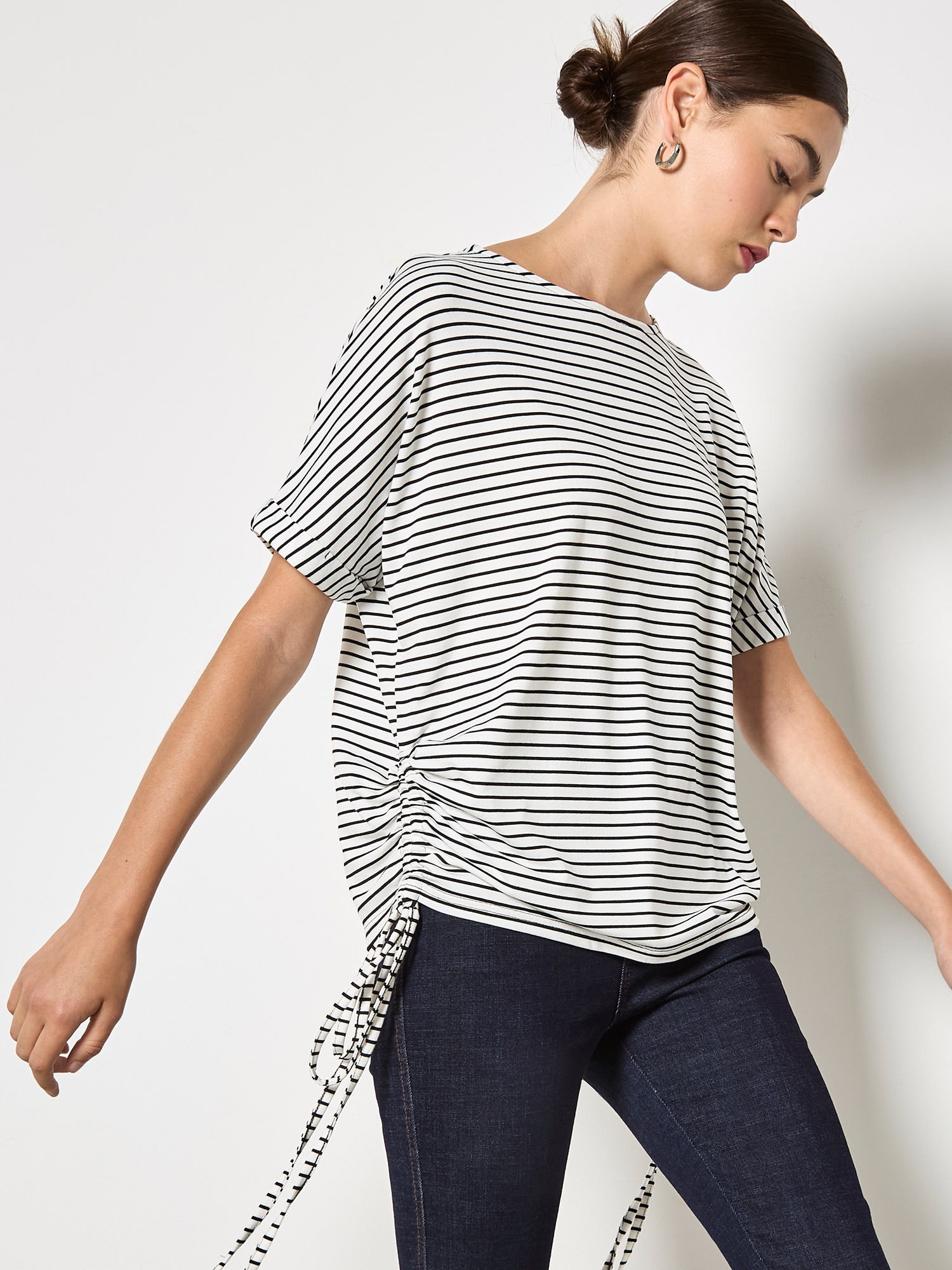 Apricot Shirttop »Top« Gemustert