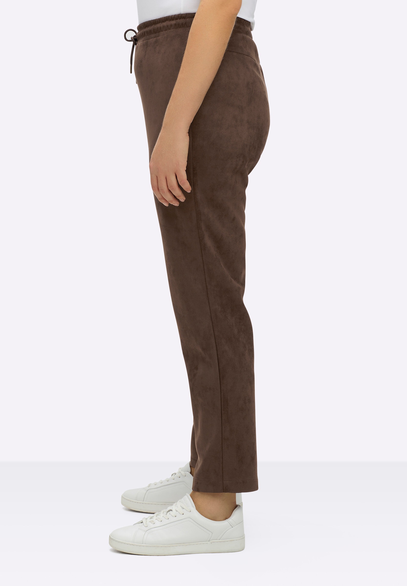 Sheego Schlupfhose »Schlupfhose Schlupfhose in Velourslederoptik«