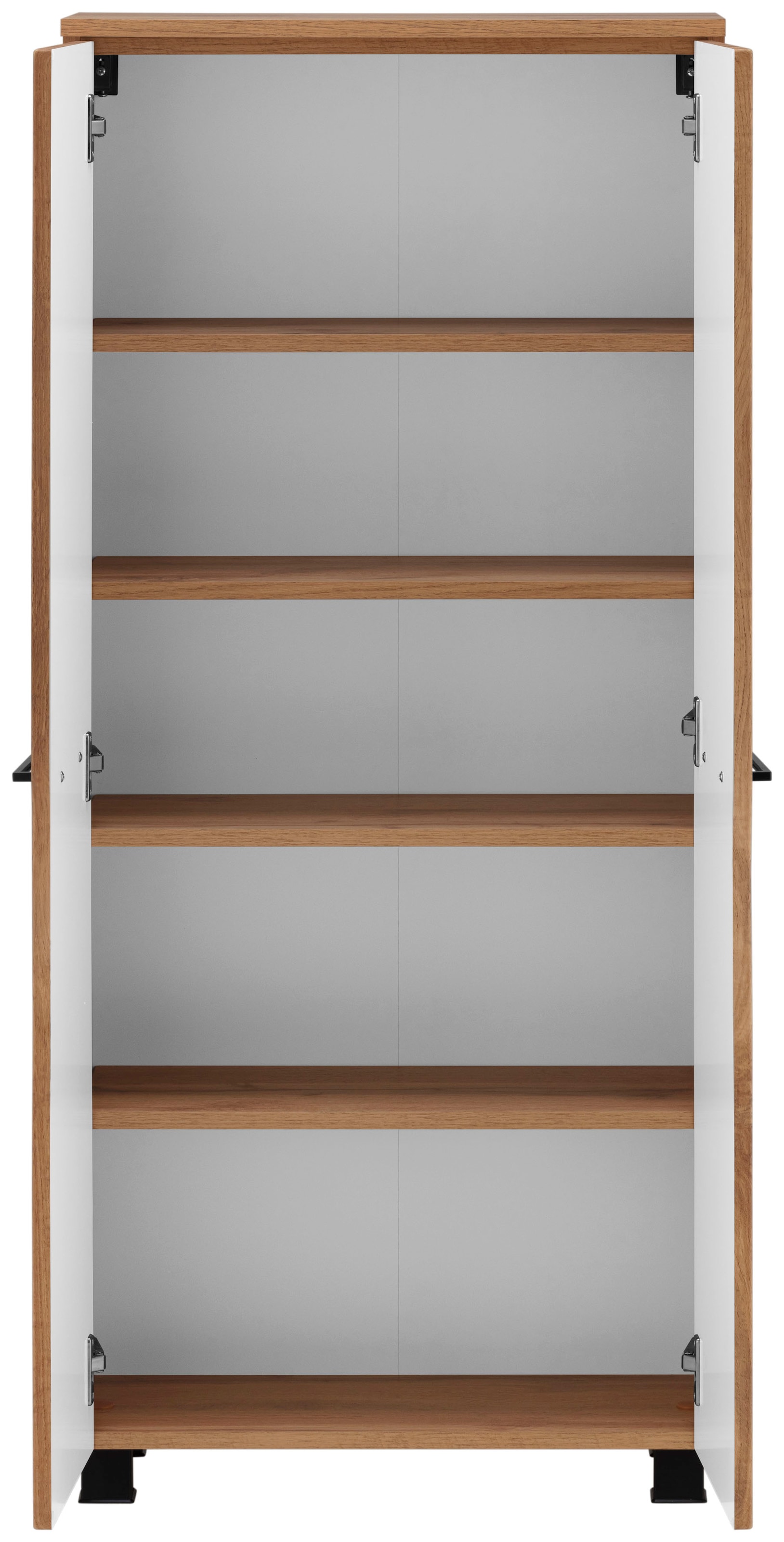 welltime Midischrank »Trento, verschiedene Ausführungen und Farben«, Badmöbel, Badschrank, 60 cm breit, 2 Türen, viel Stauraum