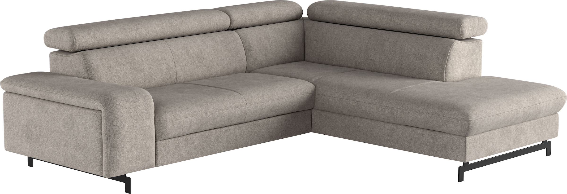 COTTA Ecksofa »Emma L-Form«, mit Kopfteilverstellung, wahlweise mit Bettfunktion & Bettkasten