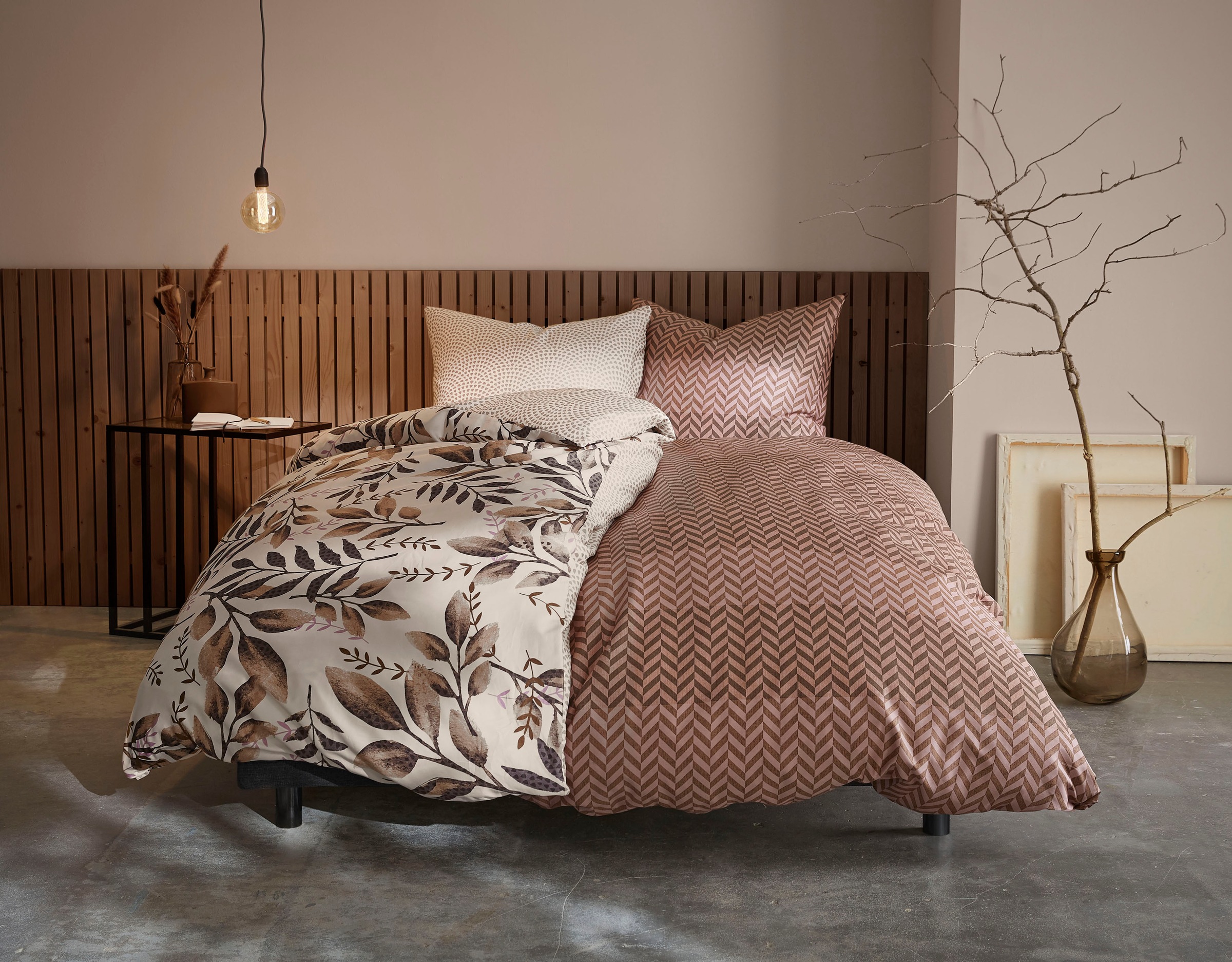 Kleine Wolke Bettwäsche »Cosy«, mit Fischgrätmuster