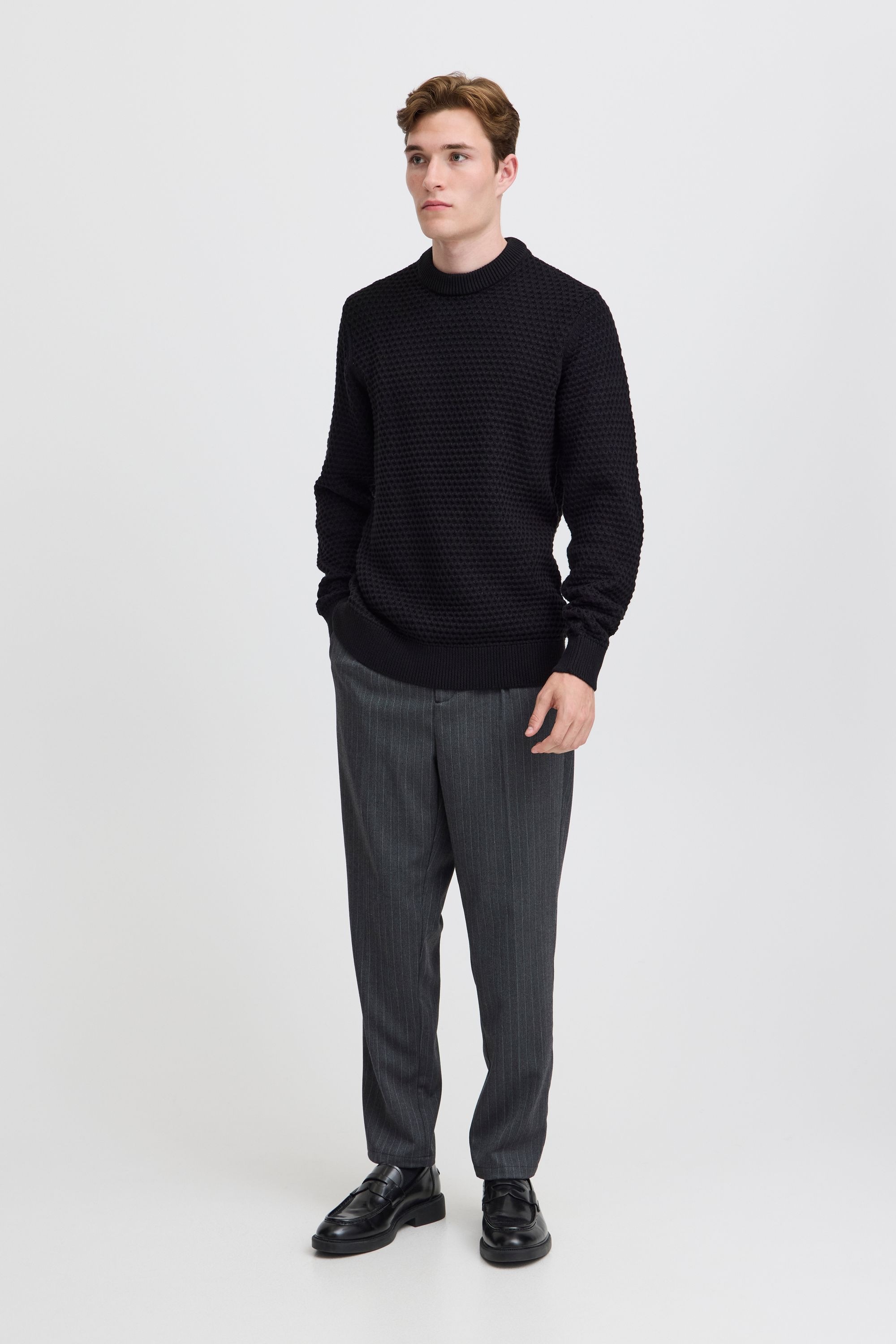Casual Friday Strickfleece-Pullover »Strickpullover CFKARL structured crew neck knit«