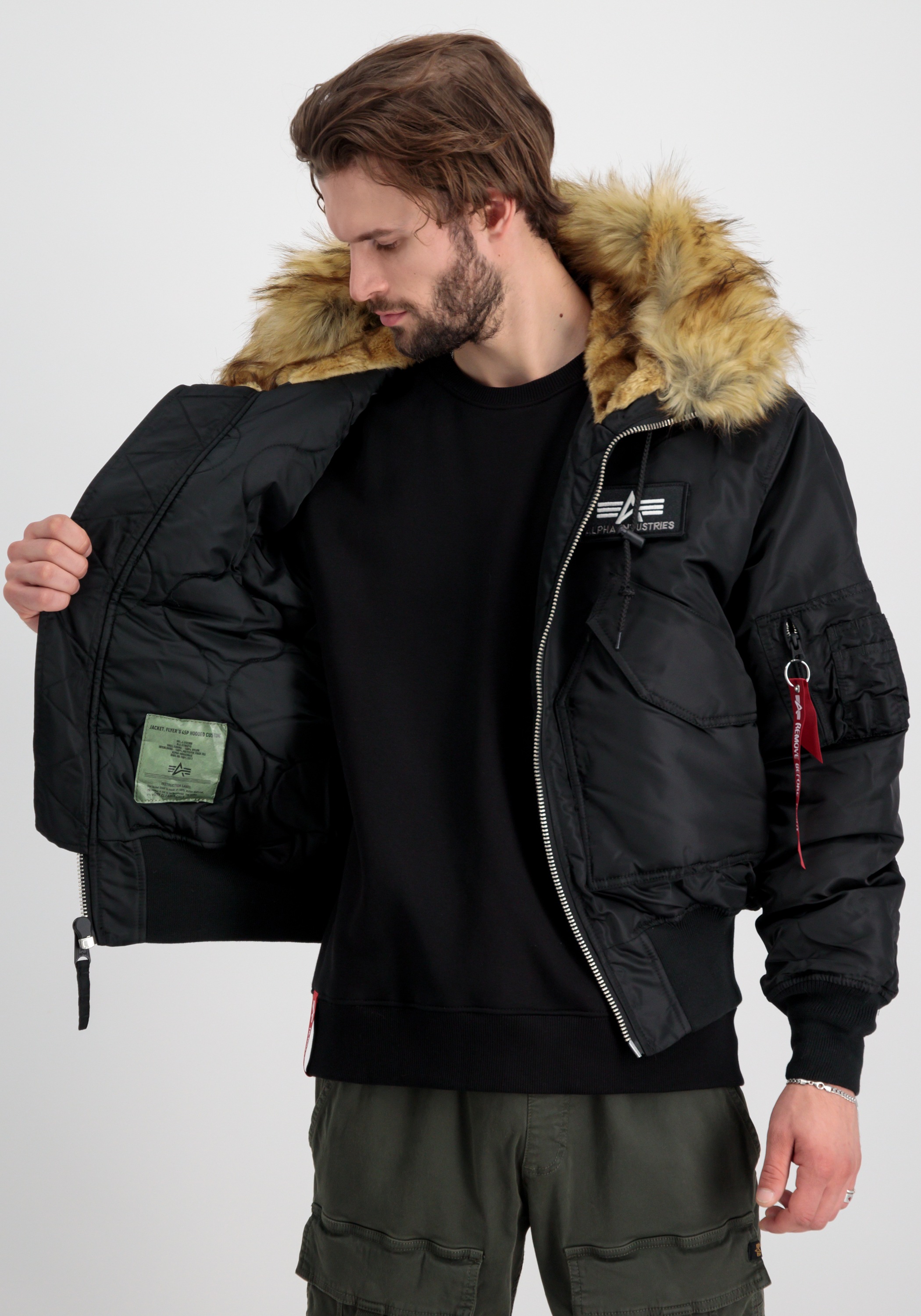 Alpha Industries Winterjacke »Alpha Industries Men - Bomber Jackets 45/P Hooded Custom«