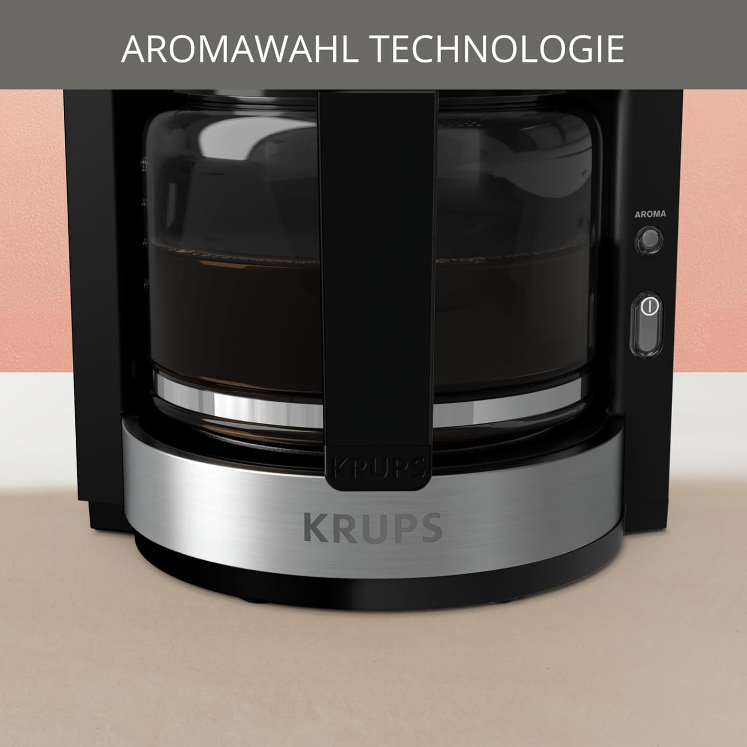 Krups Filterkaffeemaschine »ProAroma Plus KM321« 1,25 l Kaffeekanne Papierfilter 1x4 1,25l Kaffeekanne, Papierfilter 1x4, mit Aromaschalter, 1100 Watt
