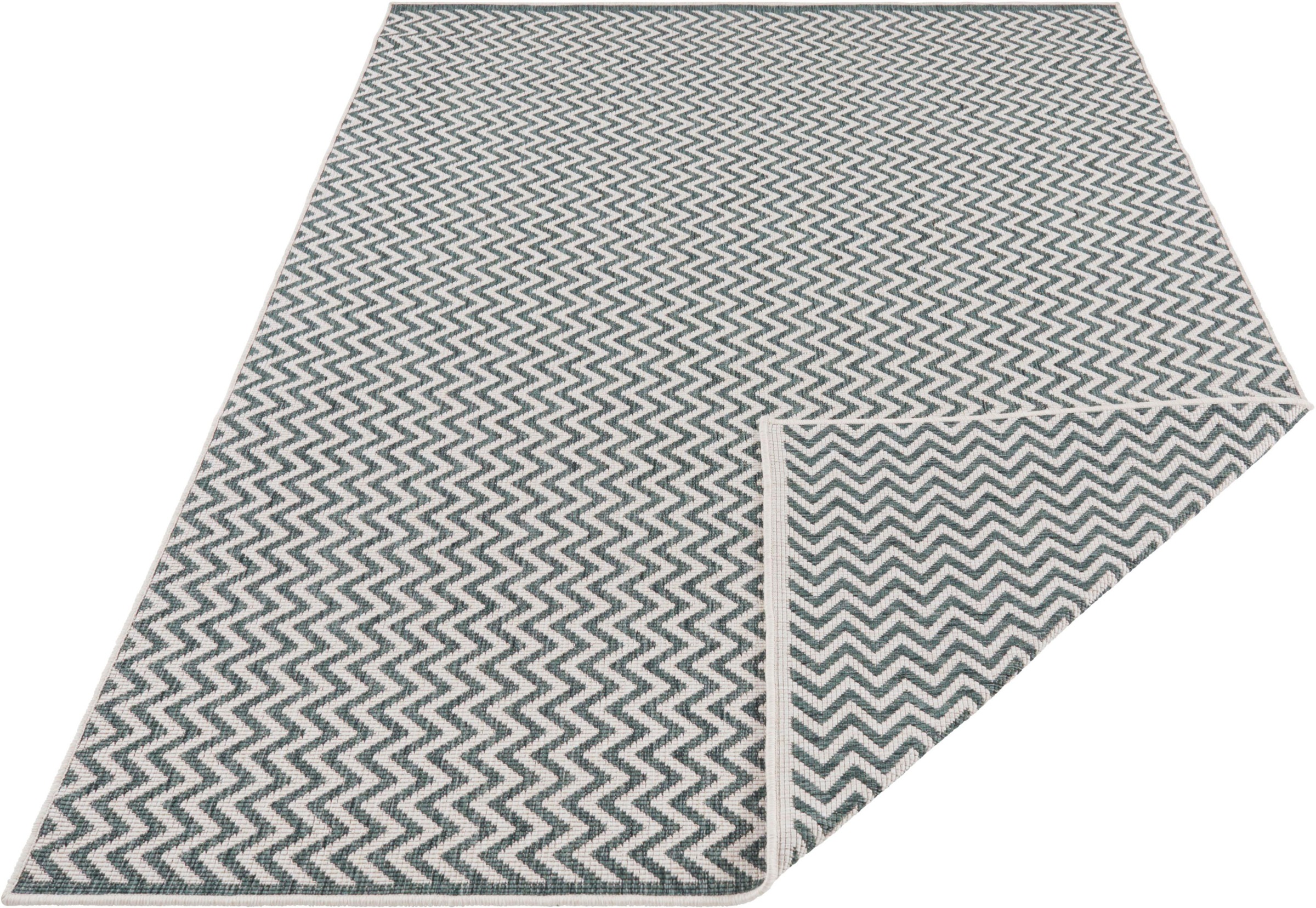 freundin Home Collection Teppich »Ivy 2«, rechteckig, 5 mm Höhe, In- und Outdoor geeignet, Wendeteppich, Wohnzimmer