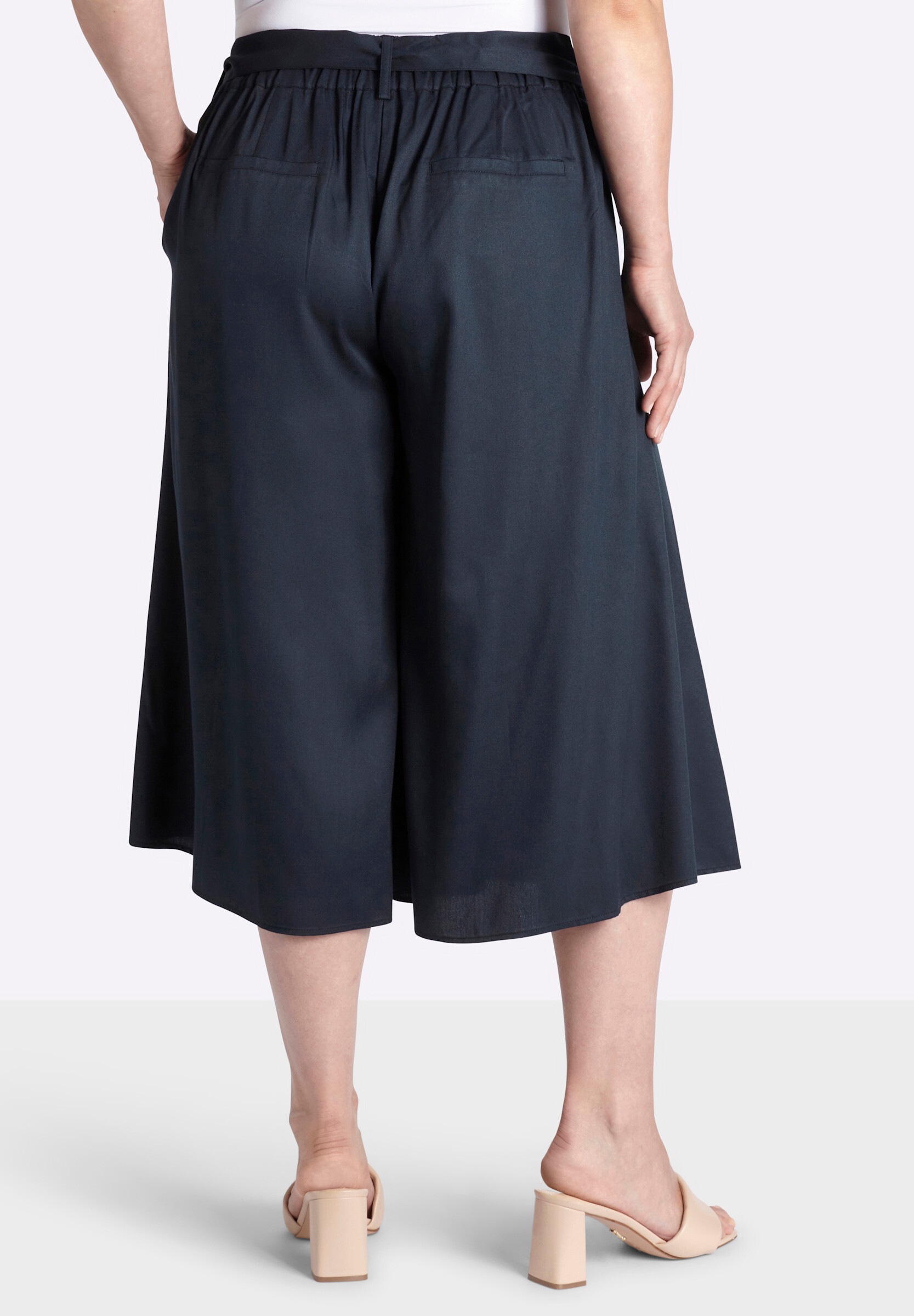 Sheego Culotte »Hosenrock Hosenrock mit Bindegürtel«