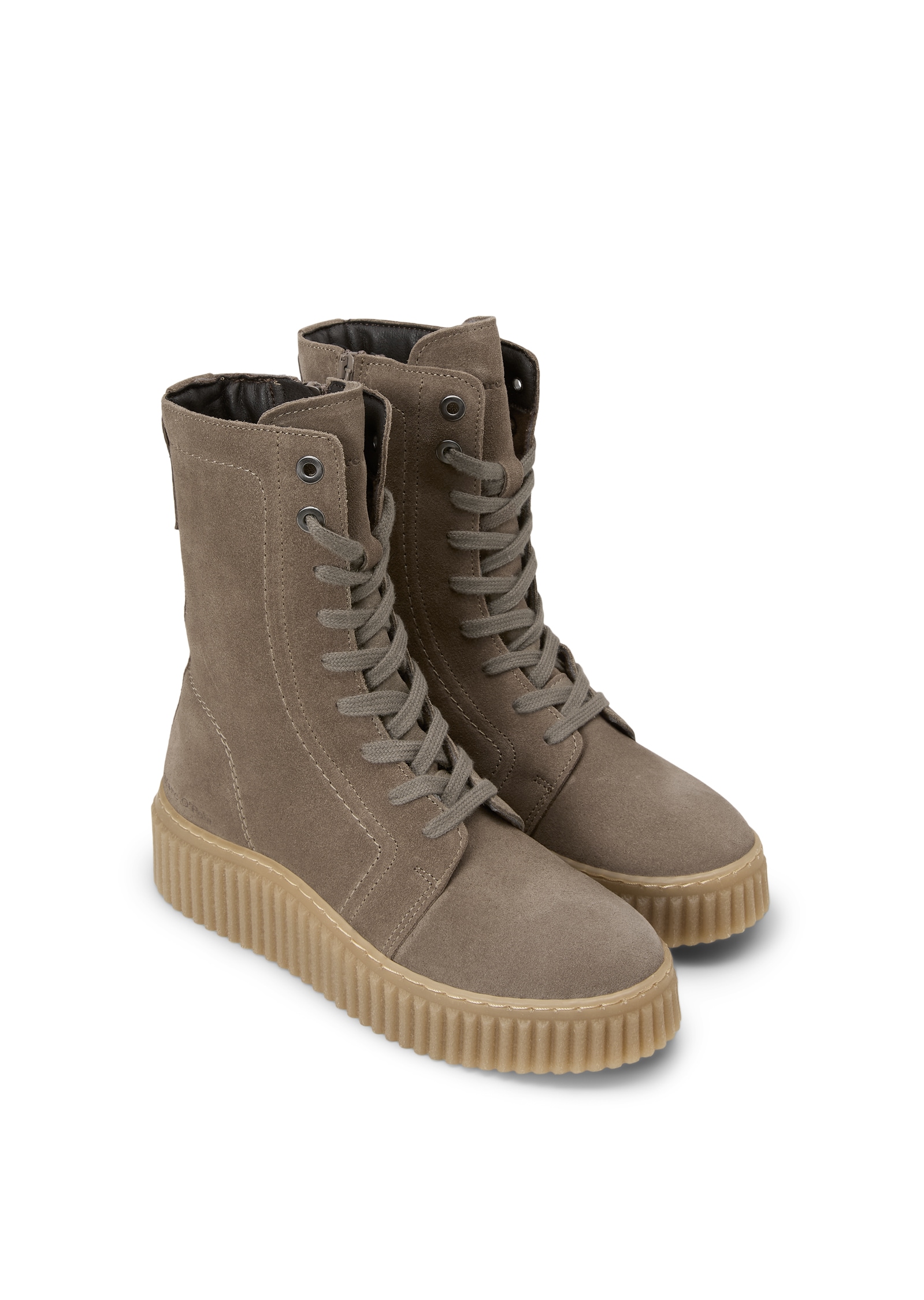 Marc O'Polo Schnürboots »Model Bianca 55«  Schnürstiefelette, Plateauboots mit Ziernähte